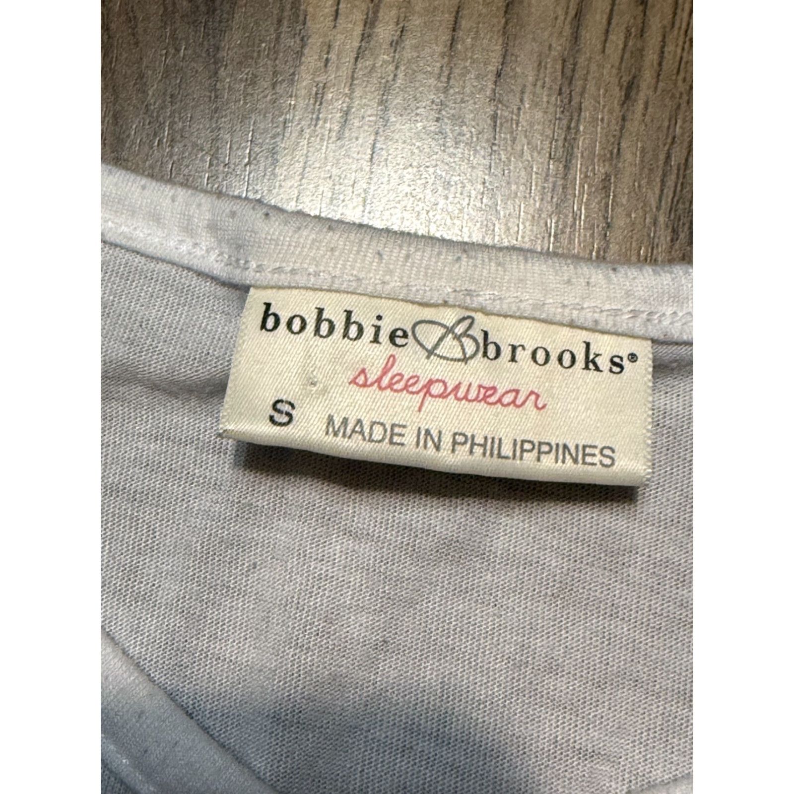 Vintage Bobbie & Brooks Shirt Women's Small White Pink Purple PINK Sleepwear Size S / US 4 / IT 40 - 6 Thumbnail