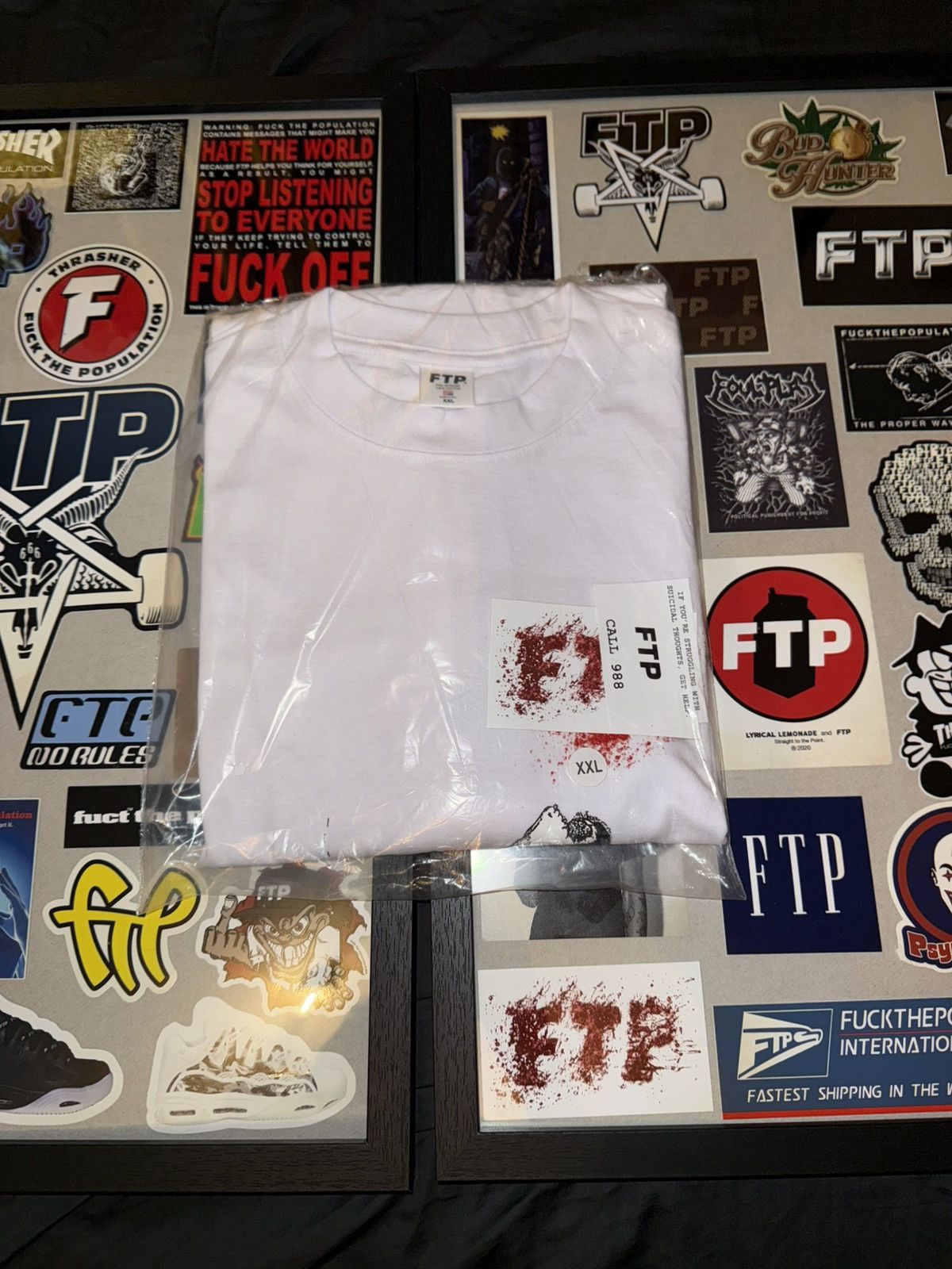 Fuck The Population × G59 Records KYS TEE (WHITE) Size US XXL / EU 58 / 5 - 1 Thumbnail