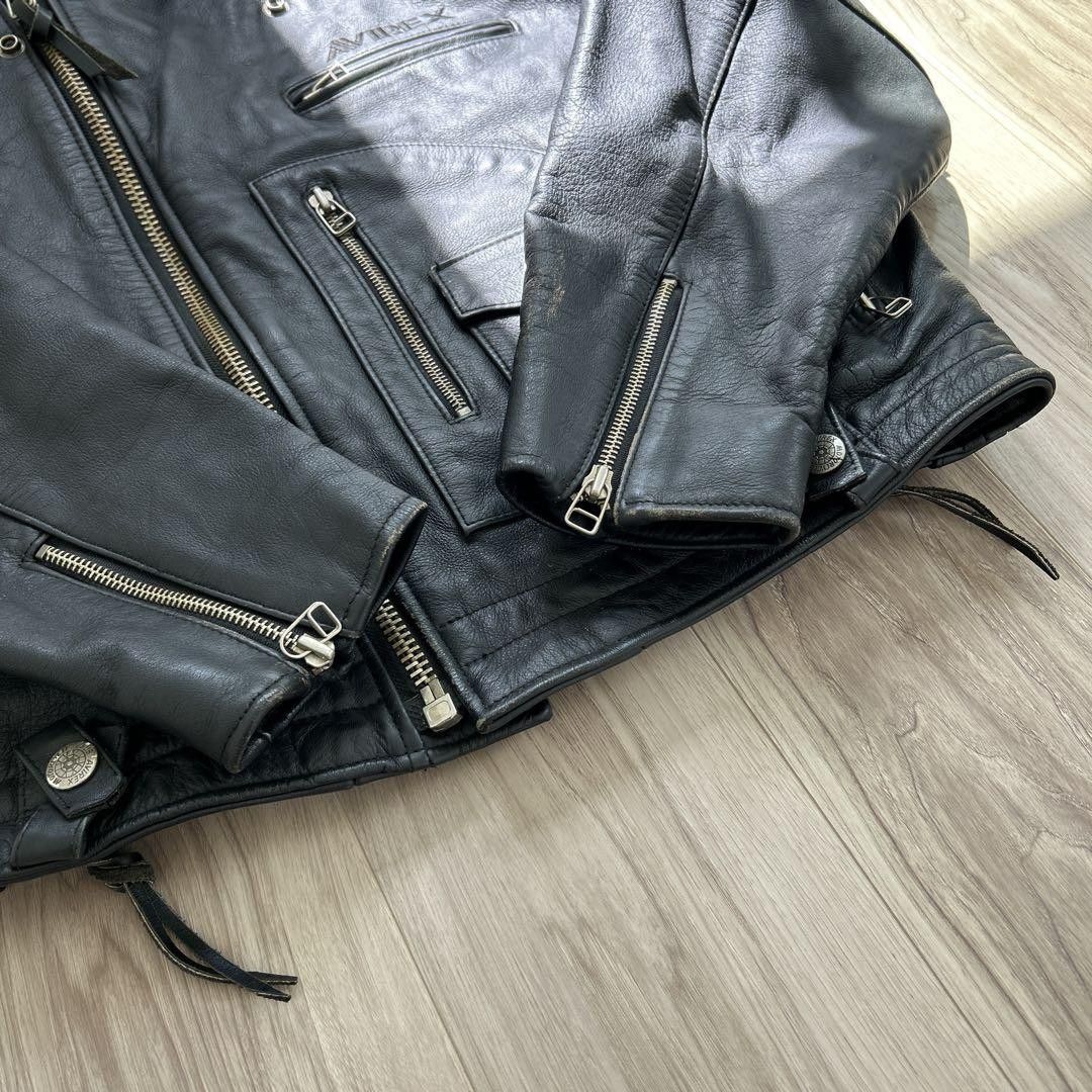 Avirex Avirex Daytona Leather Biker Jacket - M Size US M / EU 48-50 / 2 - 7 Thumbnail