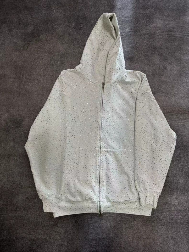 Balenciaga Balenciaga Full Print Diamond Zip Hoodie Size US XS / EU 42 / 0 - 1 Thumbnail