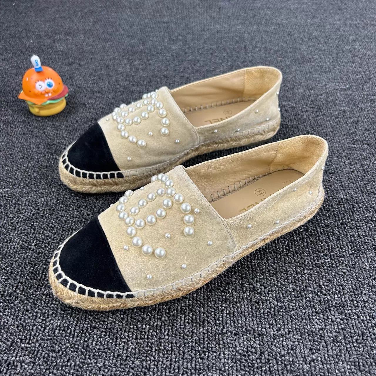 Chanel Chanel Beige CC Pearl Fisherman Shoes 36 Size US 5.5 / IT 35.5 - 1 Thumbnail