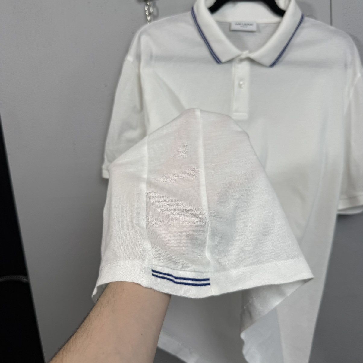 Saint Laurent Paris Vintage Saint Lauren Paris Polo Shirt Size US XL / EU 56 / 4 - 4 Thumbnail