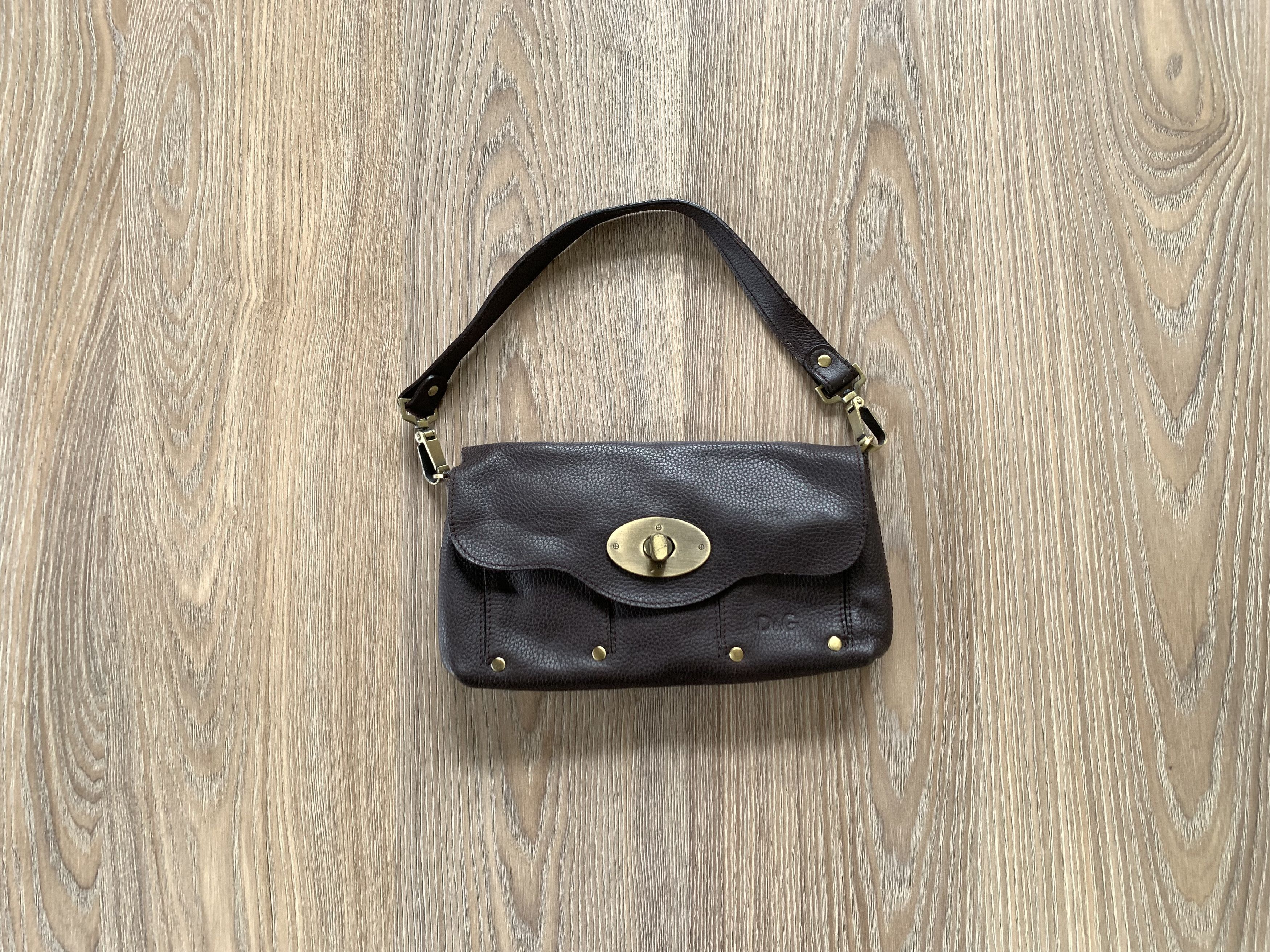 Dolce & Gabbana Dolce & Gabbana Vintage Brown Leather Mini Bag Size ONE SIZE - 1 Thumbnail