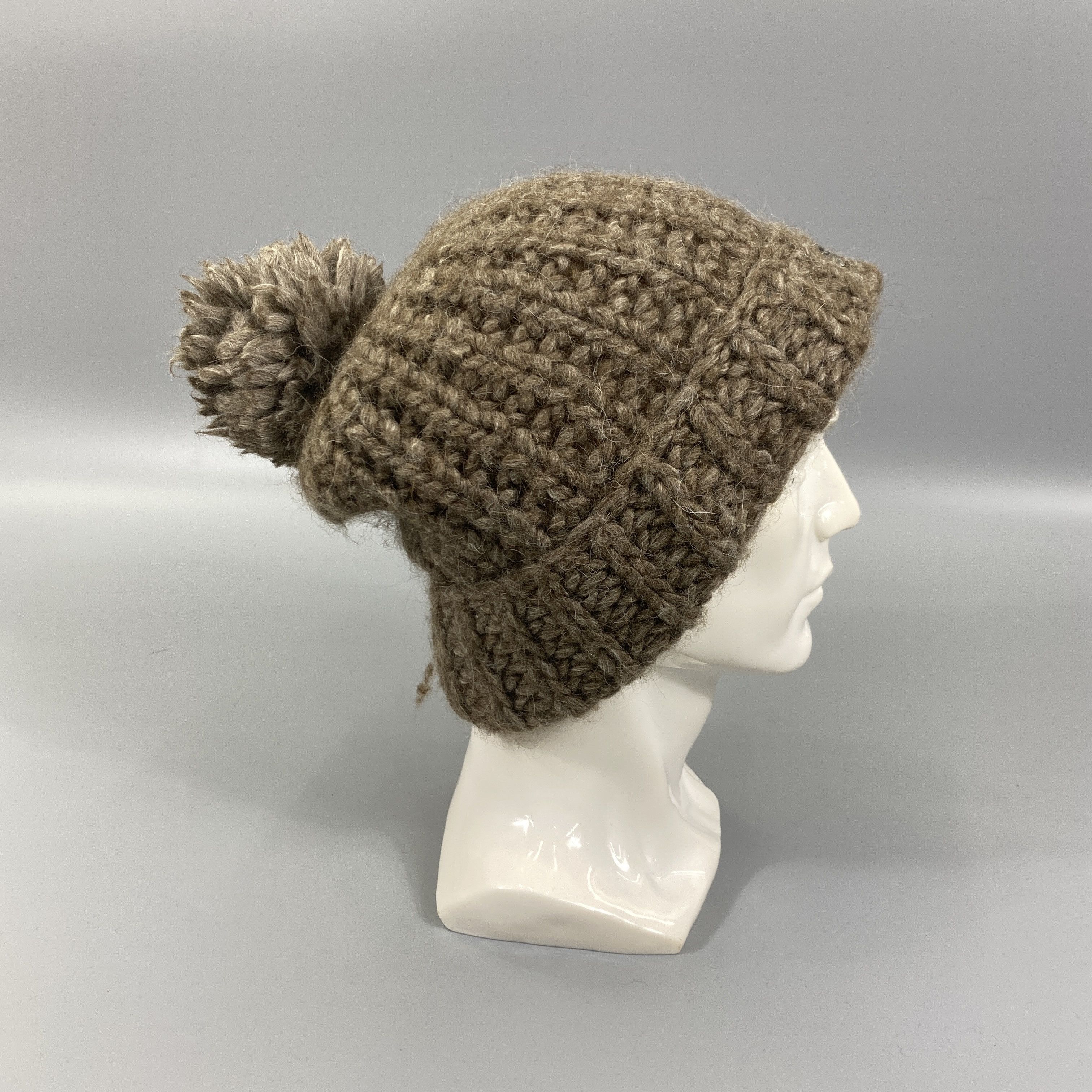 Japanese Brand Override Knitted Beanie Hats With Pom Pom -BN860 Size ONE SIZE - 4 Thumbnail