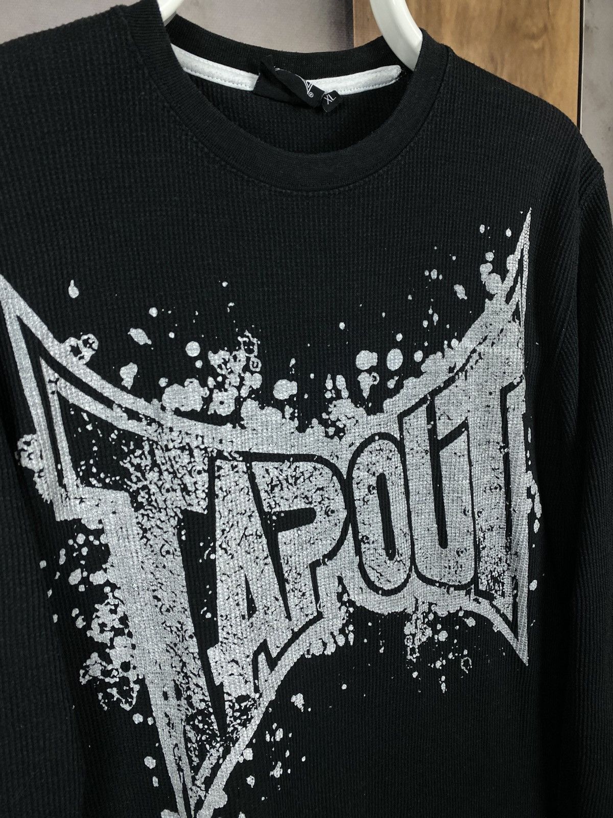 Tapout 🌚Vintage 00s Sweatshirt Long Sleeve Tapout Overprint Tee🌚 Size US XL / EU 56 / 4 - 2 Thumbnail