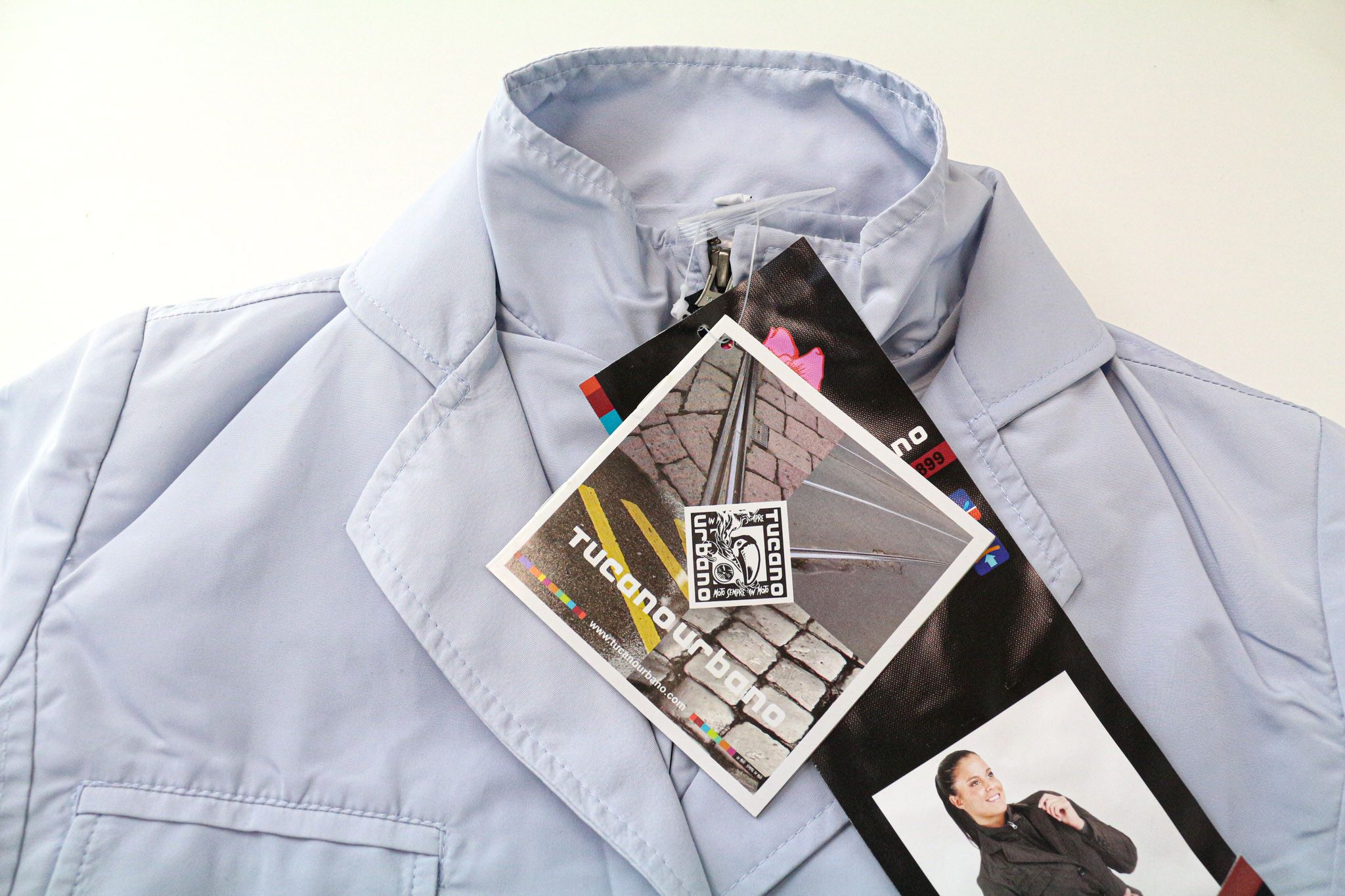 Other COTTAGE LADY IT36 Blue Grey Padded Moto Jacket 75389 Size S / US 4 / IT 40 - 3 Thumbnail