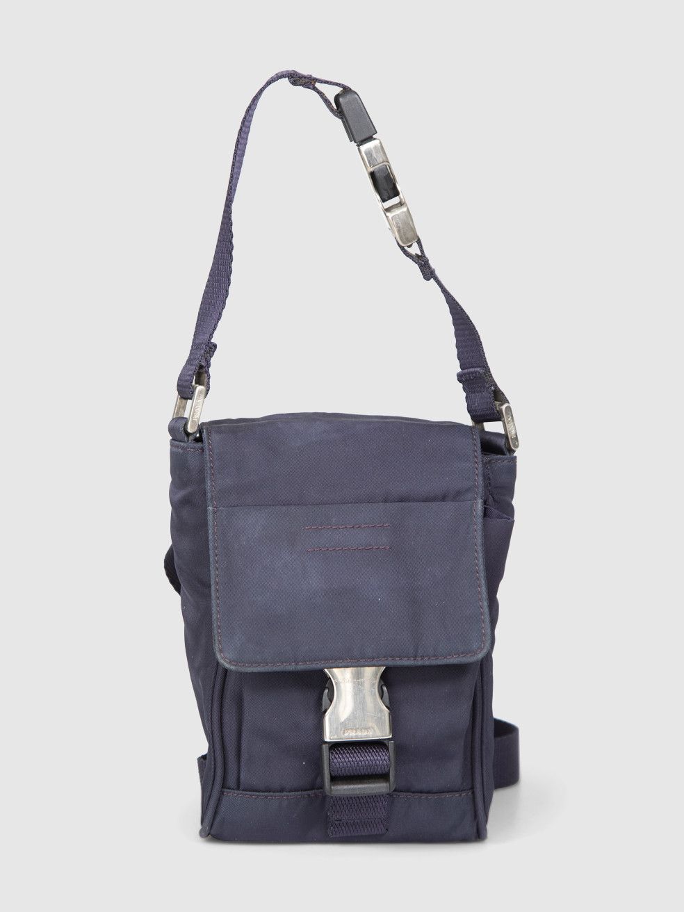 Prada Navy Nylon Convertible Bag Size ONE SIZE - 1 Thumbnail