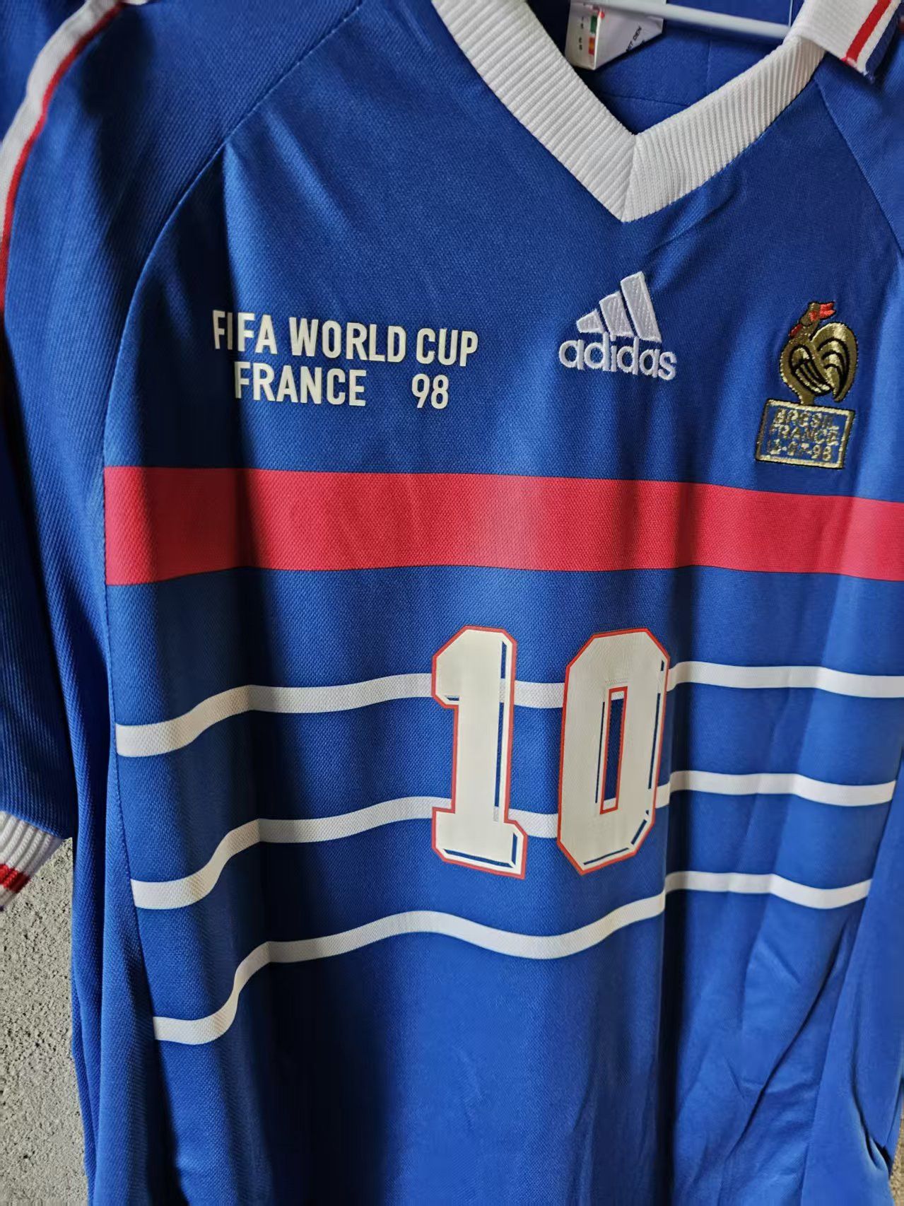 Other 1998 France #10 Zidane Jersey Home Size US L / EU 52-54 / 3 - 3 Thumbnail