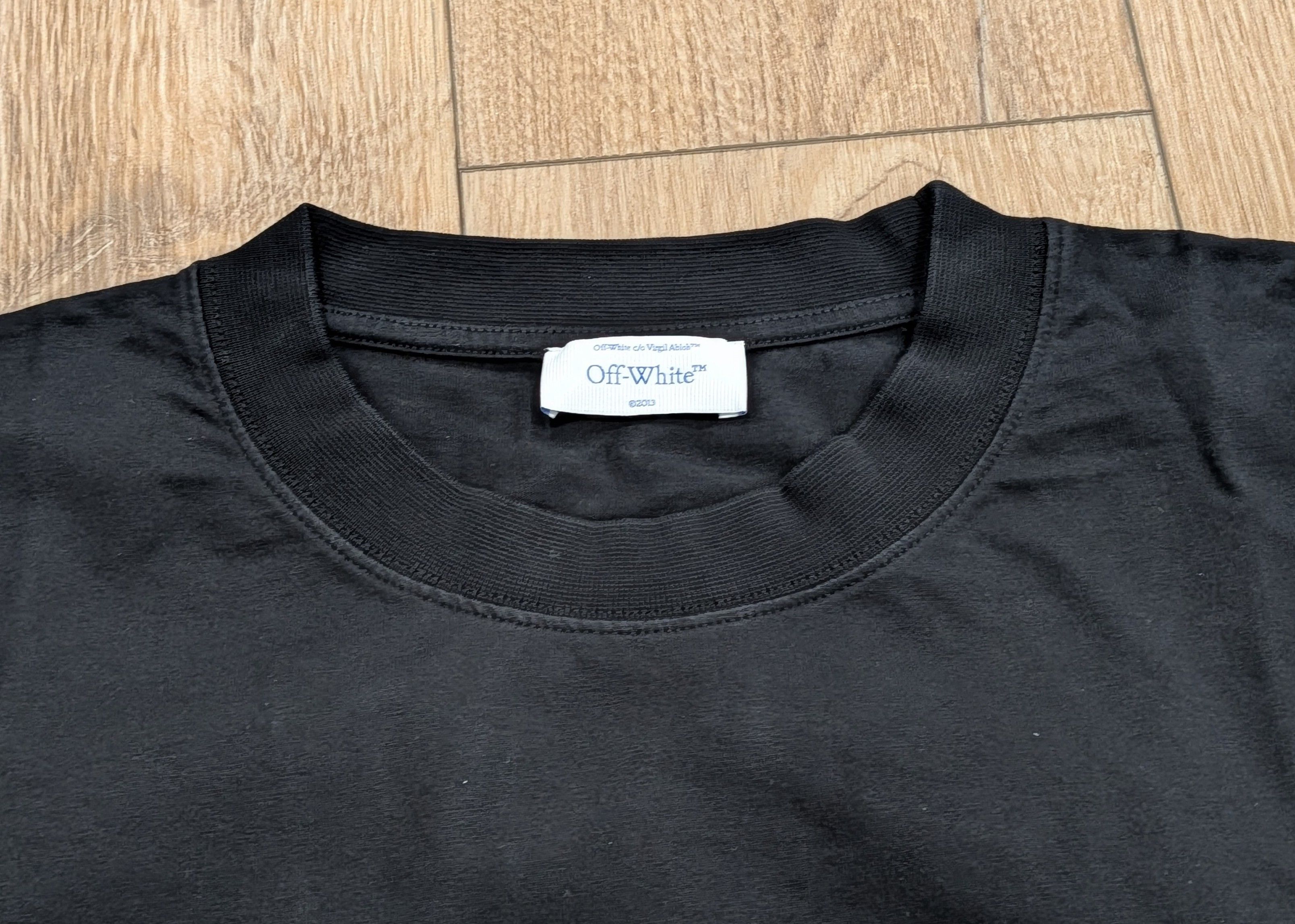 Off-White Off-White "Intern" Cotton Crewneck T-Shirt Black/Yellow L Size US L / EU 52-54 / 3 - 2 Thumbnail