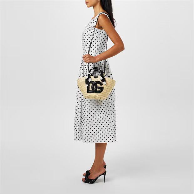 Dolce & Gabbana o1g2r1mq1024 Midi Dresses in Bianco & Black Size M / US 6-8 / IT 42-44 - 5 Thumbnail