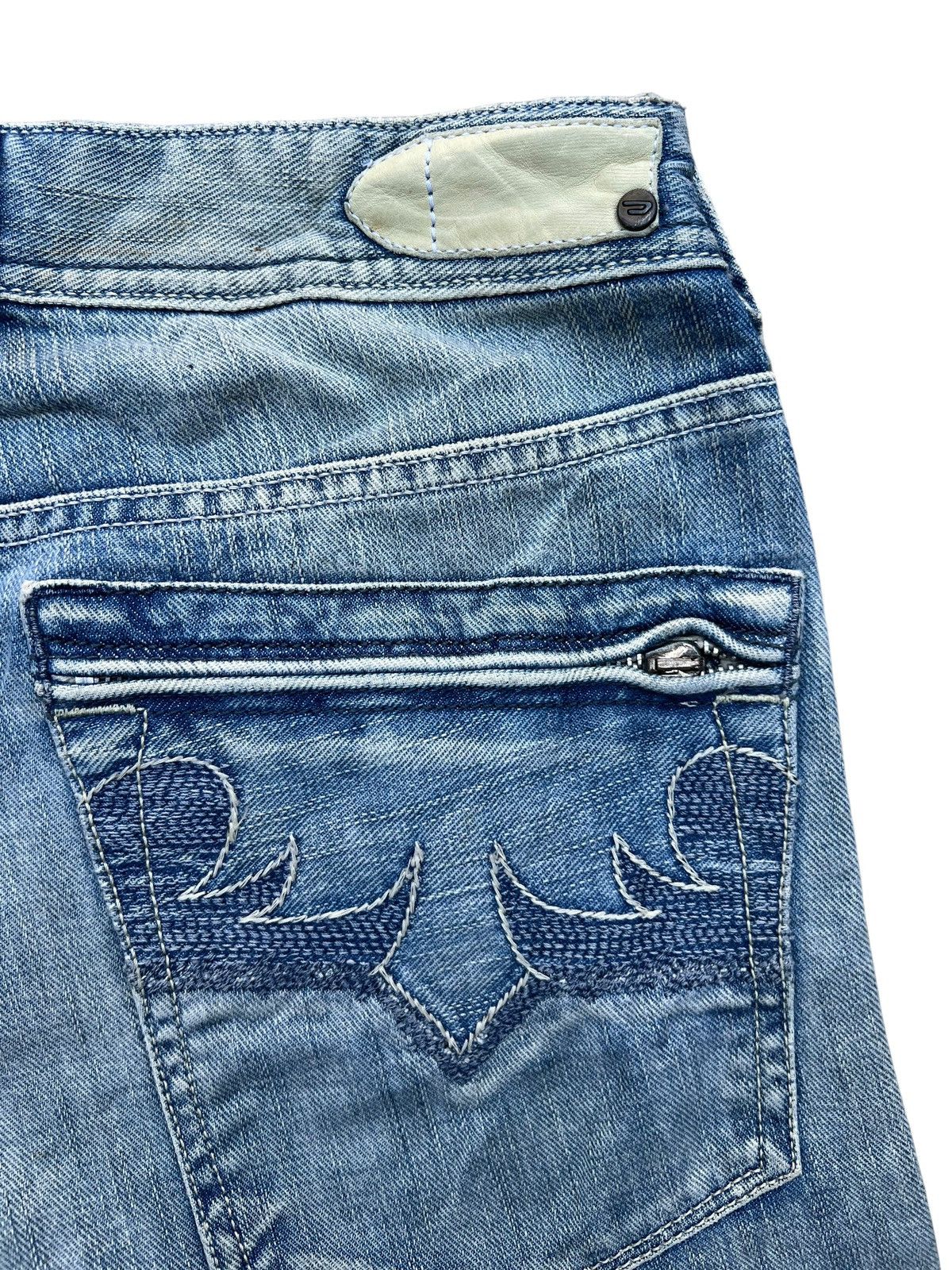 Diesel × Vintage Vintage Distressed Diesel Industry Wide Jeans 32x30 Size US 32 / EU 48 - 8 Thumbnail