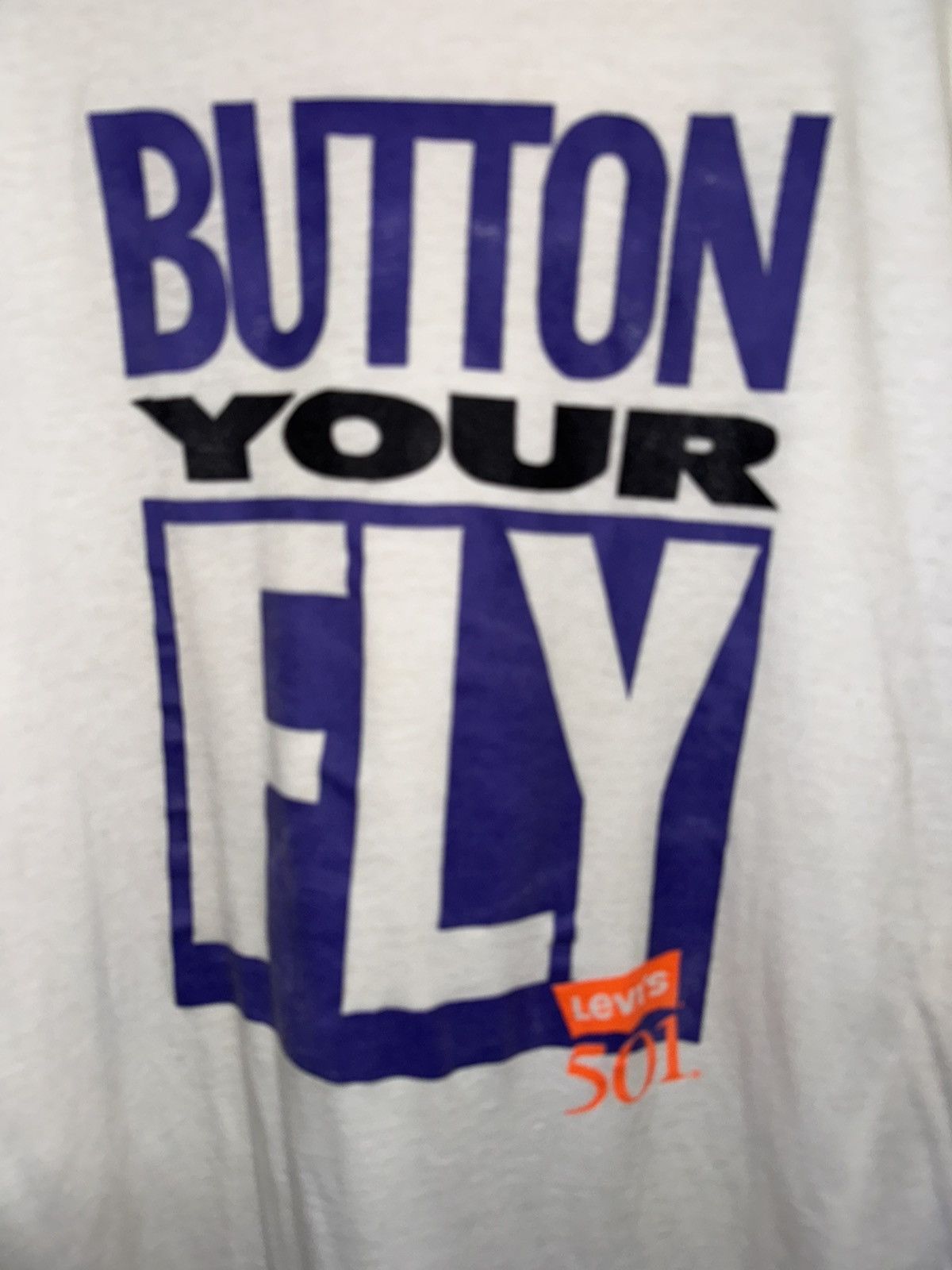 Vintage Vintage Levi’s 501 Button Your Fly Tee Size US S / EU 44-46 / 1 - 2 Thumbnail