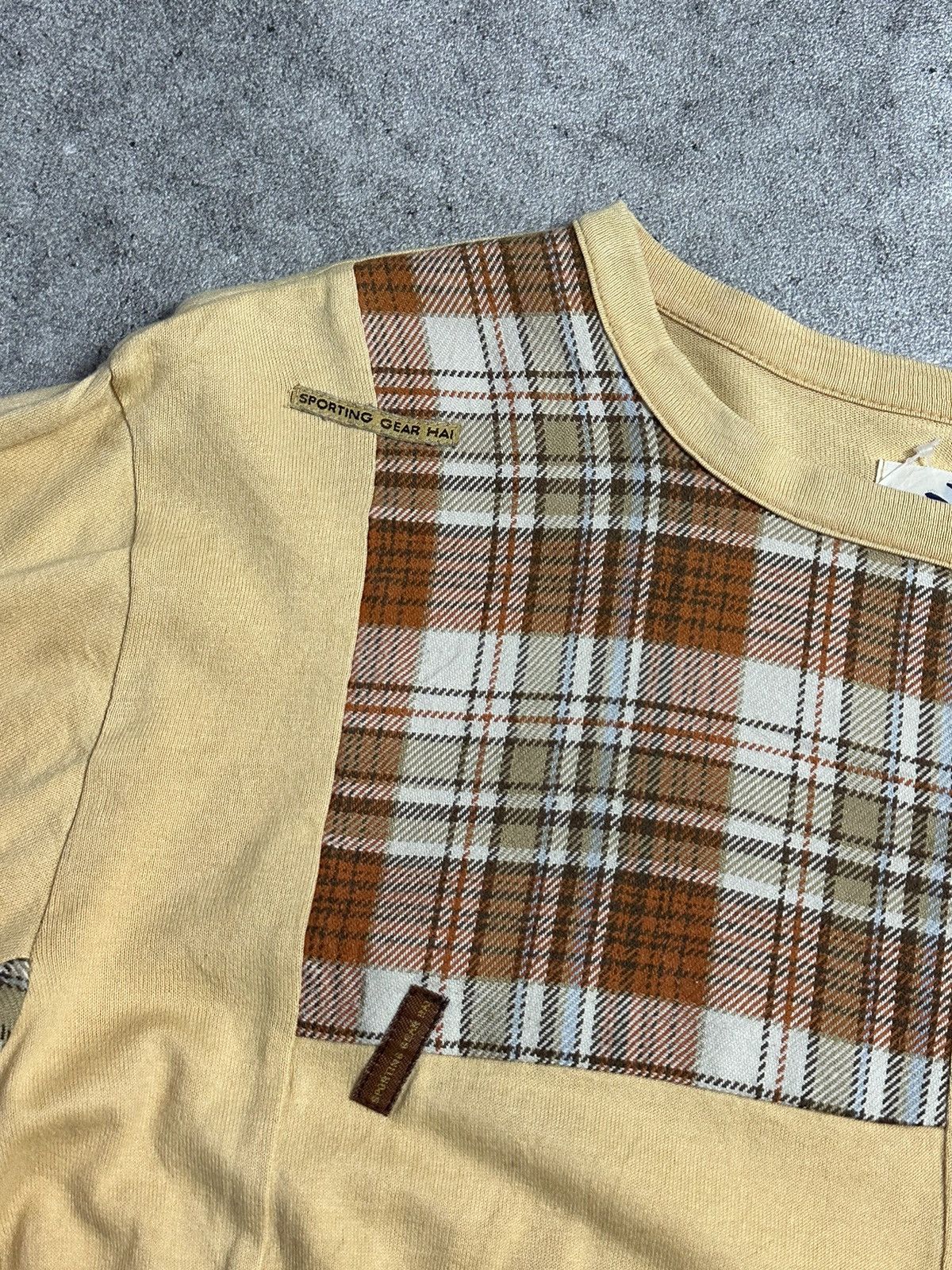 Issey Miyake 90s HAI Sporting Gear by Issey Miyake Patchwork Tee Size US M / EU 48-50 / 2 - 2 Thumbnail