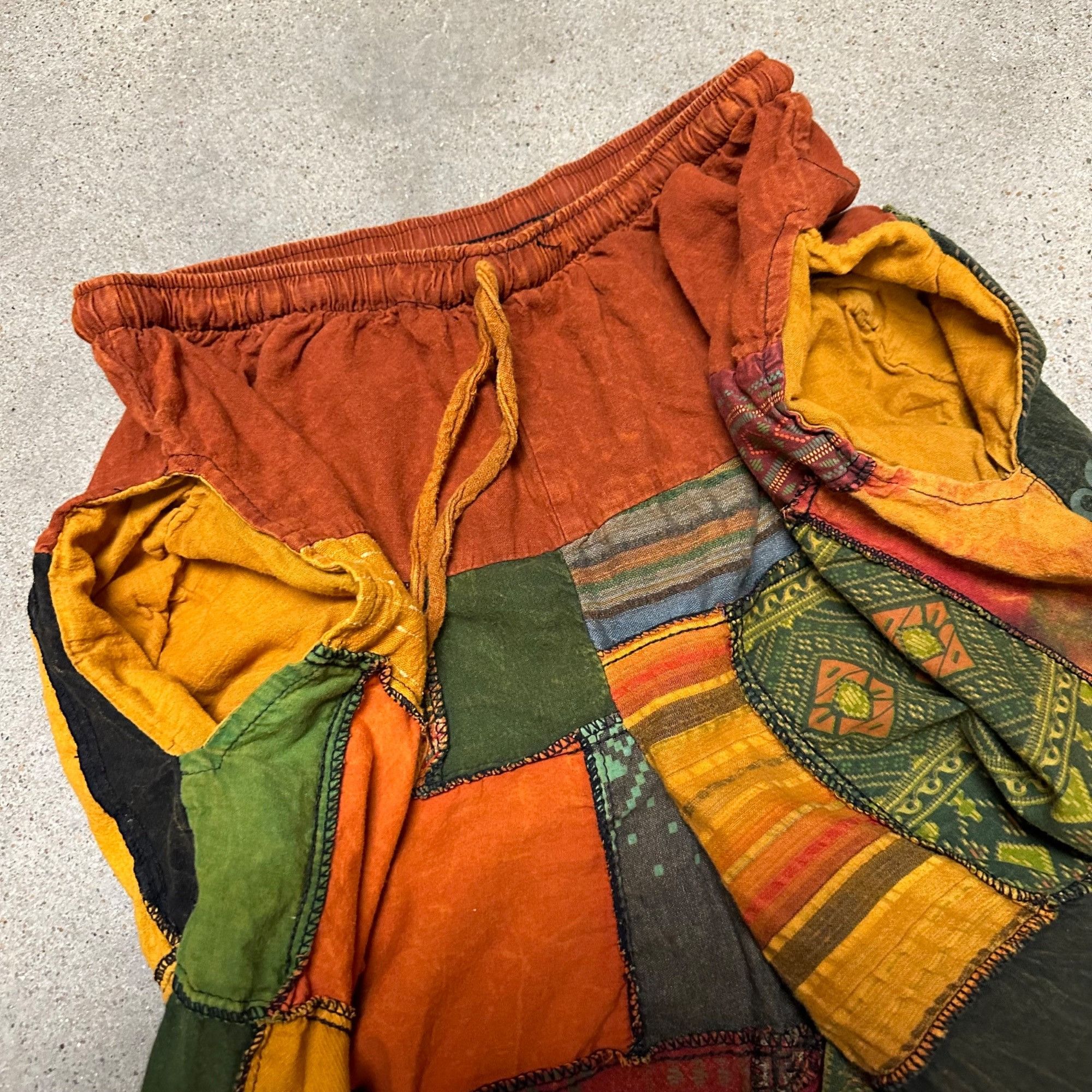 Vintage Vintage Unique Patterned Patchwork Hippie Baggy Pants Size US 30 / EU 46 - 3 Thumbnail