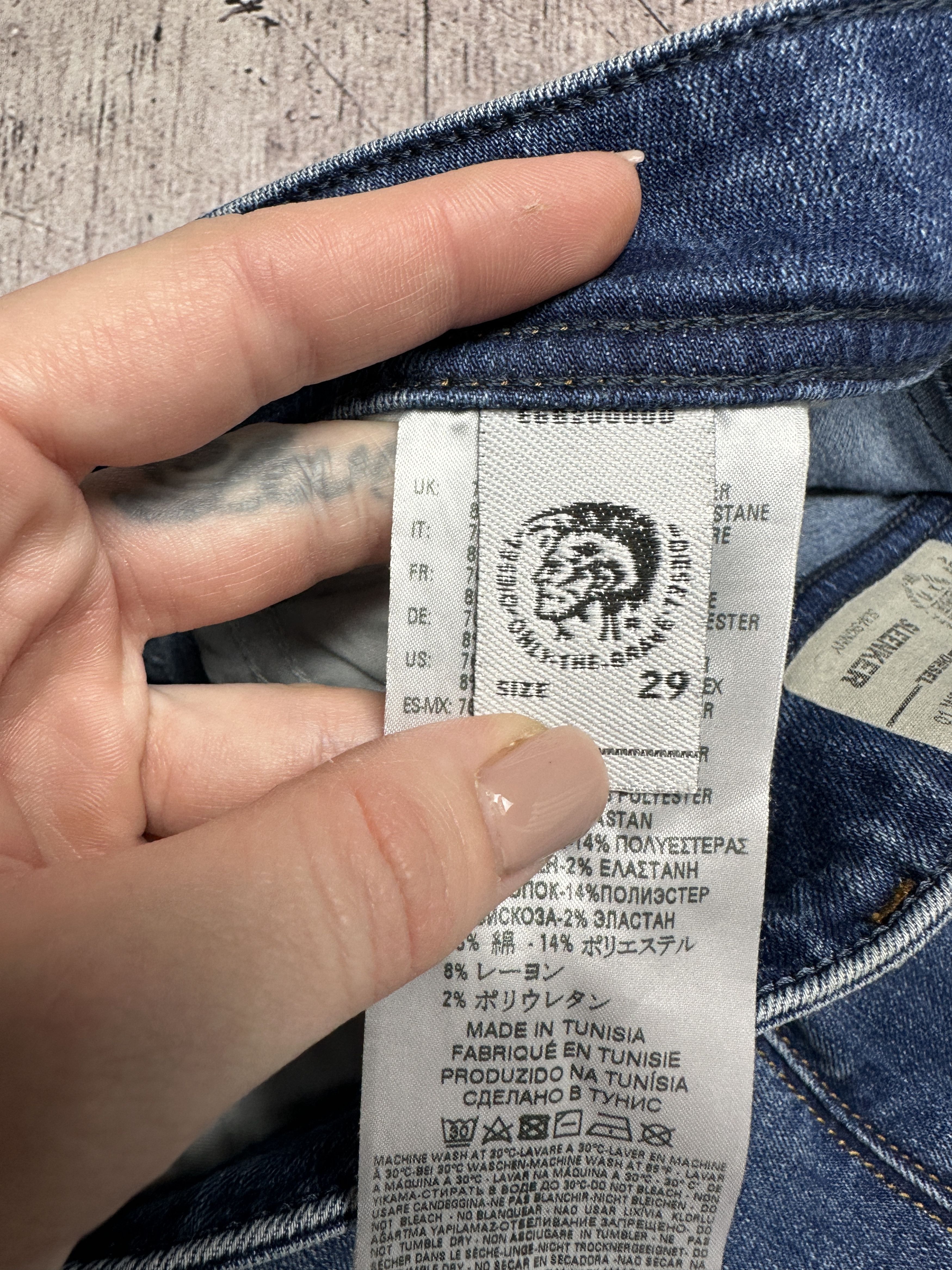 Diesel Diesel Sleenker Mens Denim Pants Jeans Size US 29 - 4 Thumbnail