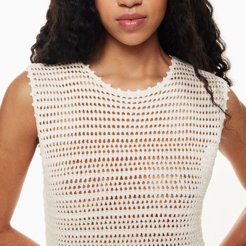 Other Aritzia WILFRED Peek Crewneck Light Birch Tank Top Size S Size S / US 4 / IT 40 - 3 Thumbnail
