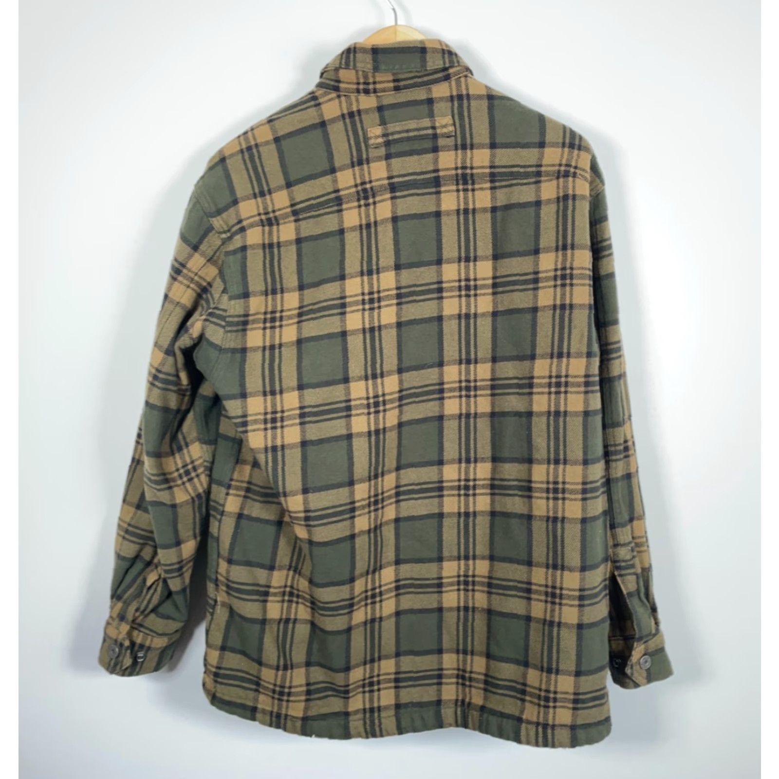 Vintage Duluth Flapjack Fleece-Lined Flannel Shirt Jacket Men Medium Green Plaid Snap Front Pockets Casual Workwear Size US M / EU 48-50 / 2 - 3 Thumbnail