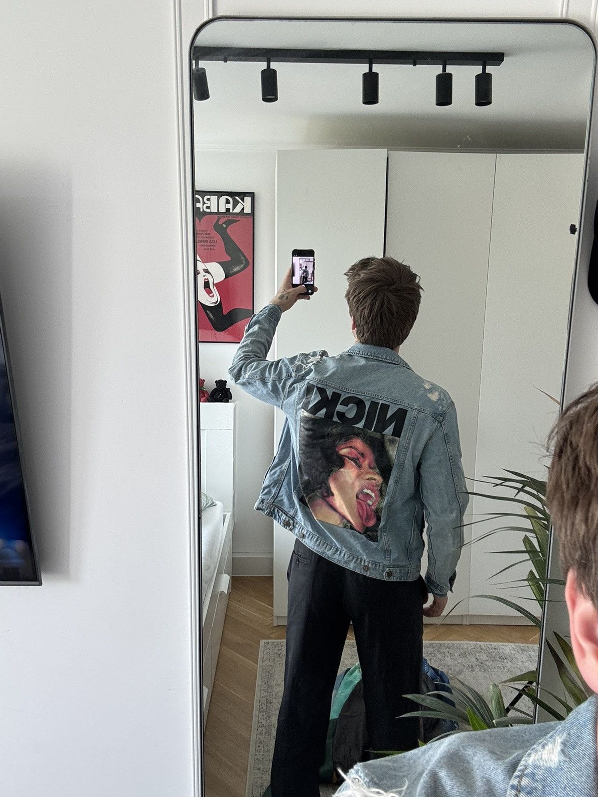 Band Tees NICKI MINAJ X HM MERCHENDISE DENIM JACKET STREETWEAR RARE Size US M / EU 48-50 / 2 - 4 Thumbnail