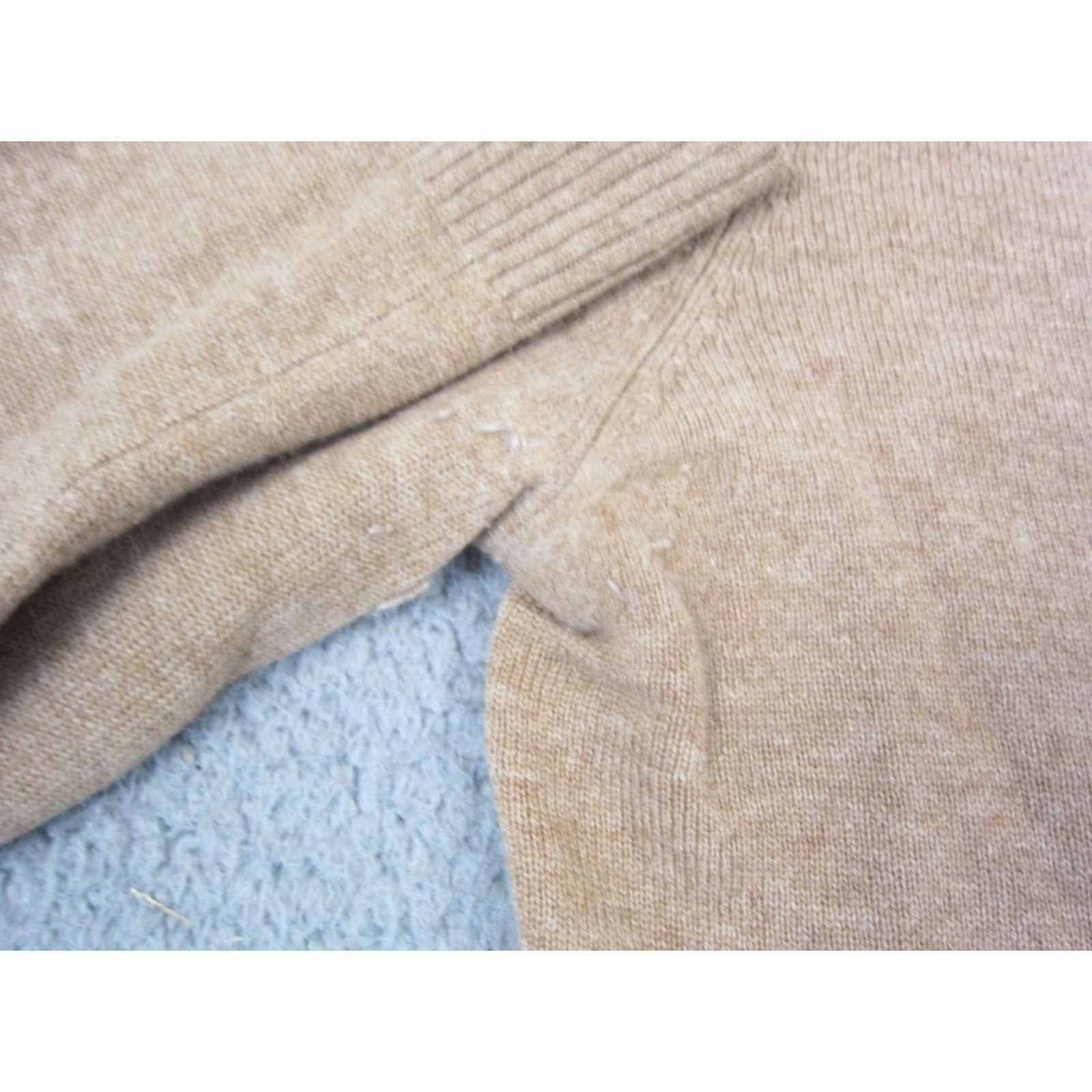 Saks Fifth Avenue Saks Fifth Avenue Sweater Womens Medium Brown 100% Cashmere V-Neck Pullover Knit Size M / US 6-8 / IT 42-44 - 5 Thumbnail