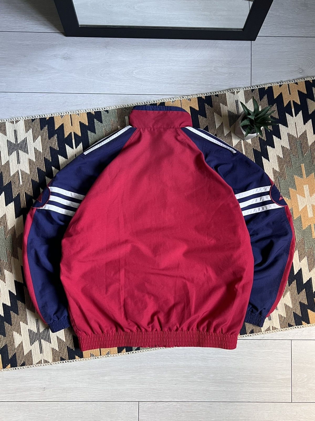 Adidas Vintage Adidas 3 Stripes Nylon Jacket Size US M / EU 48-50 / 2 - 9 Thumbnail