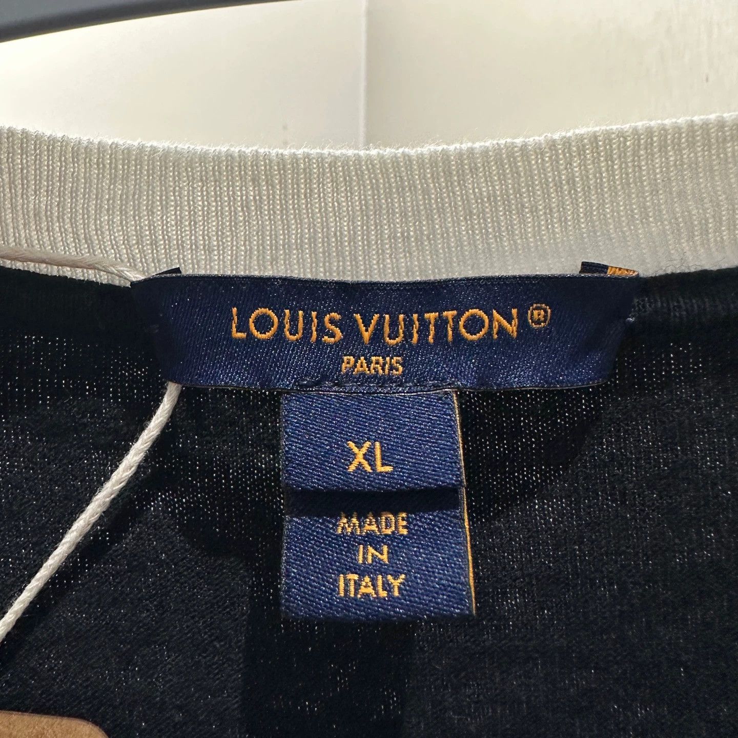 Louis Vuitton LOUIS VUITTON Gold Chain Colorblock SS T XL Size XL / US 12-14 / IT 48-50 - 3 Thumbnail