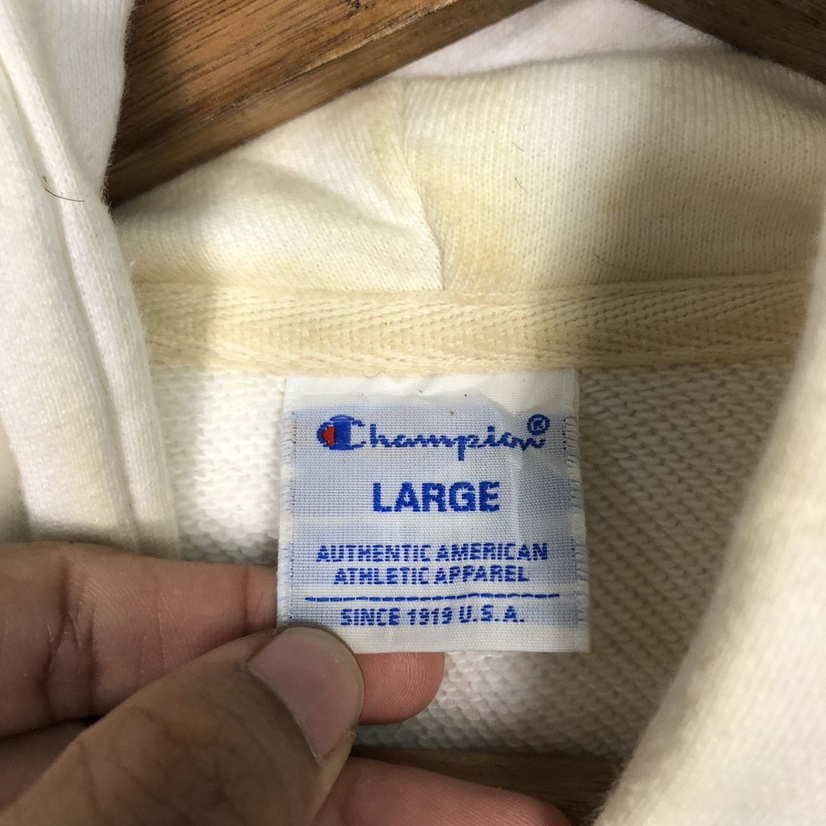 Japanese Brand 📌Vintage Champion Hoodie Pull Over Big Logo Design Size US L / EU 52-54 / 3 - 17 Thumbnail