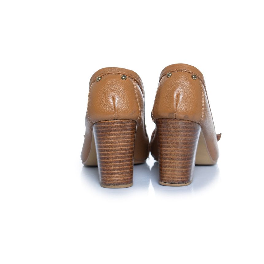 Chloe Chloe, brown leather loafer pump Size US 8 / IT 38 - 3 Thumbnail