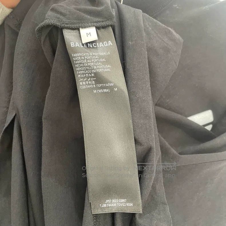 Balenciaga Balenciaga Black Number Print Logo Short Sleeve Size US M / EU 48-50 / 2 - 6 Thumbnail