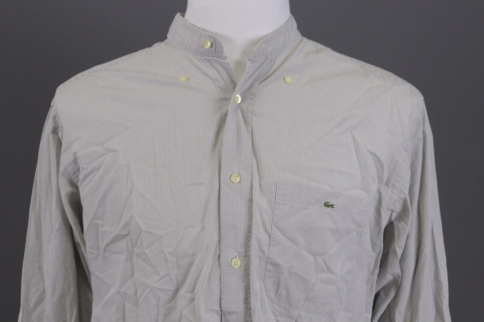 Lacoste Lacoste Gray Printed Long Sleeve Button Dress Shirt Size 44 Size US M / EU 48-50 / 2 - 2 Thumbnail