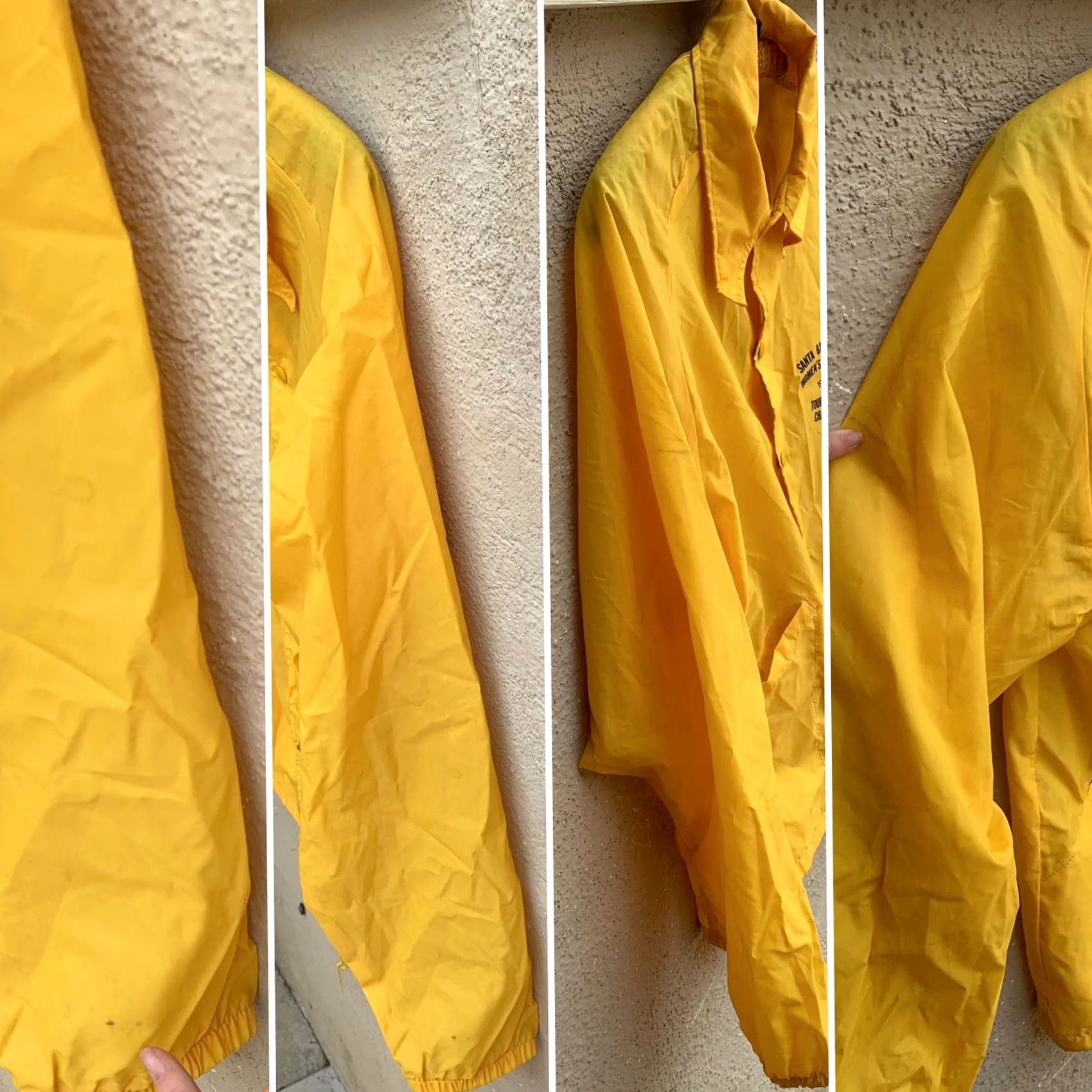 Champion VINTAGE Swingster Santa Barbara Womens B & C 1977 Tournament Champions Windbreaker Jacket Nylon Yellow M Mens/Womens Size M / US 6-8 / IT 42-44 - 5 Thumbnail