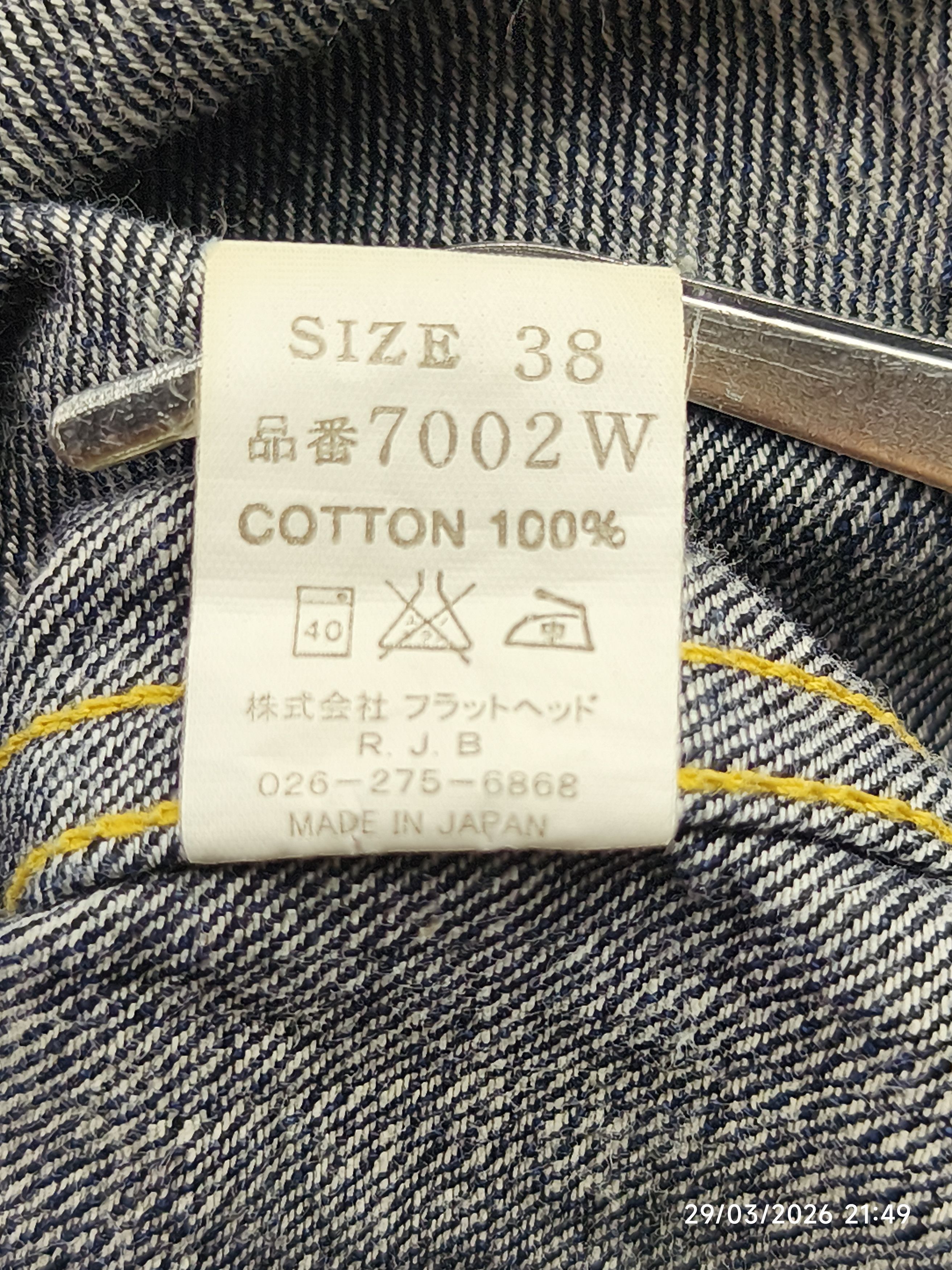 The Flat Head The flat head 7002W sawtooth western denim shirt 12oz Size US S / EU 44-46 / 1 - 9 Thumbnail