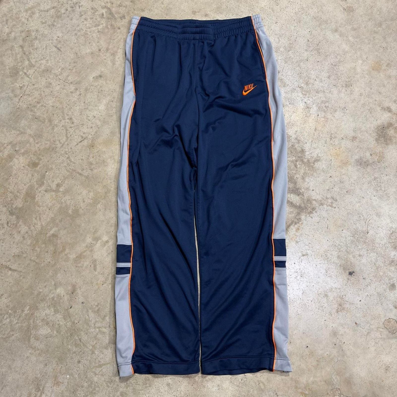 Japanese Brand × Nike × Nike ACG Baggy Y2K Nike Navy Light Shell Streetwear Sweatpants Size US 34 / EU 50 - 4 Thumbnail