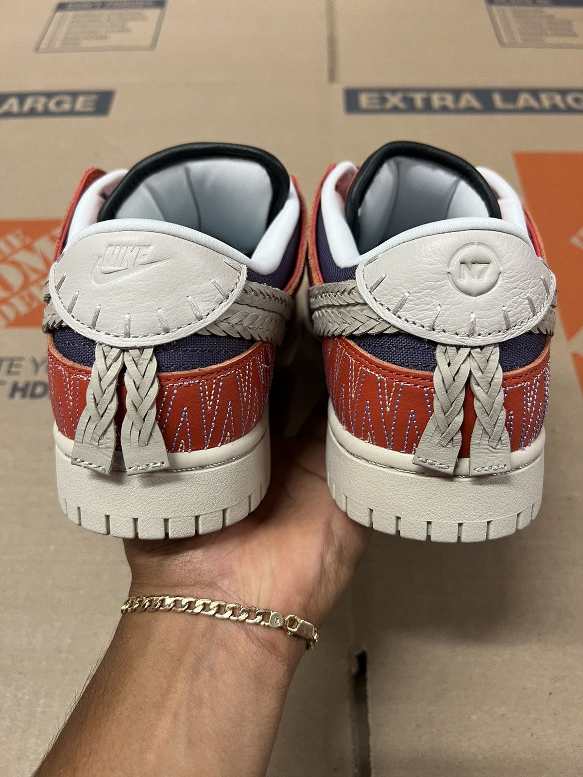 Nike Nike ID Dunk Low - Nike By You “N7” Size US 10 / EU 43 - 3 Thumbnail