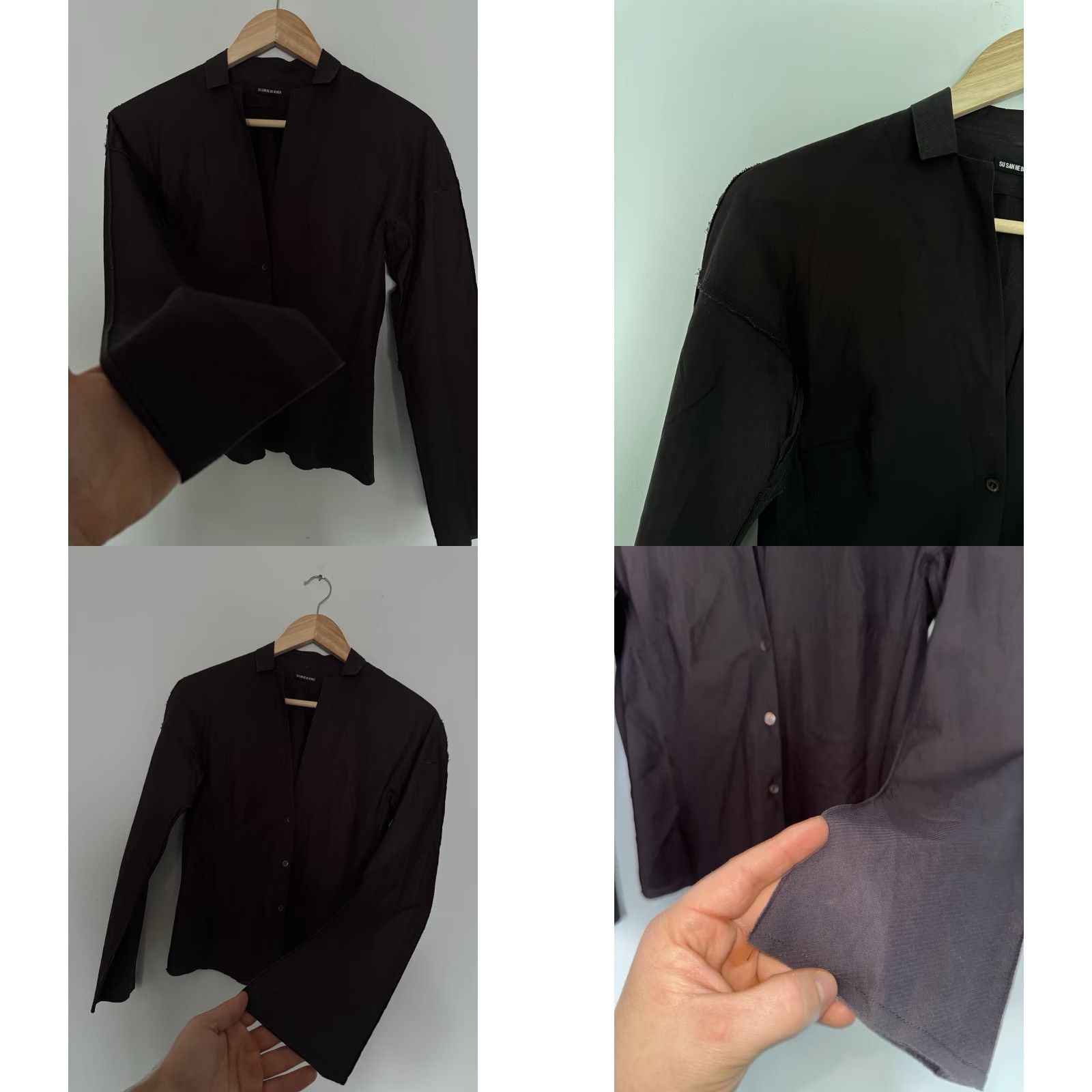 Vintage Susanne Bommer Blouse Shirt Womens Size 36 Black Long Sleeve Vintage? Size XS / US 0-2 / IT 36-38 - 9 Thumbnail
