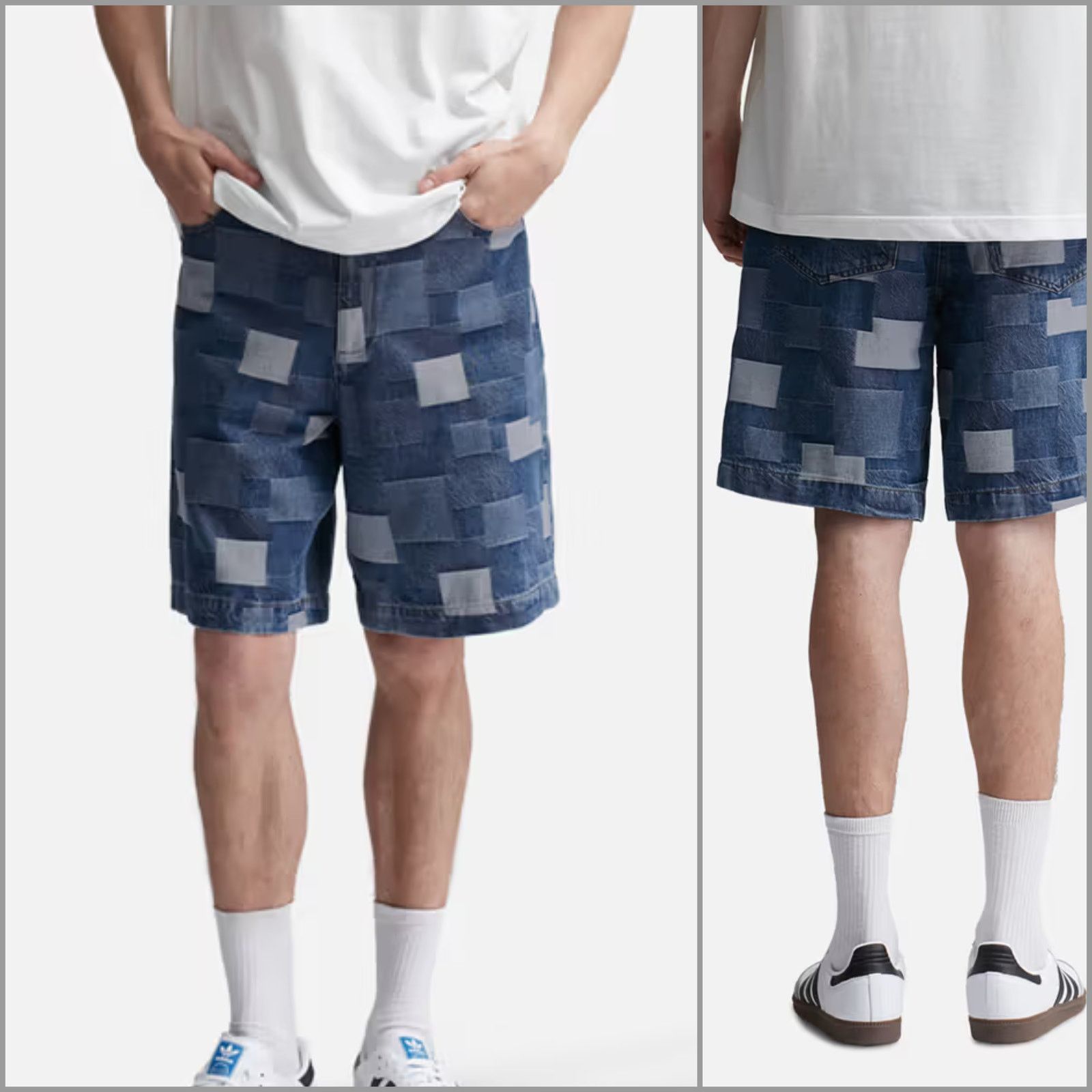 A.P.C. A.P.C. Helio Shorts High-rise Denim Patchwork size Large Size US 34 / EU 50 - 1 Thumbnail