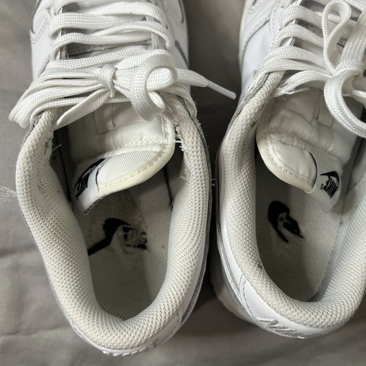 Nike White Nike Dunk Low Size US 6 / IT 36 - 4 Thumbnail