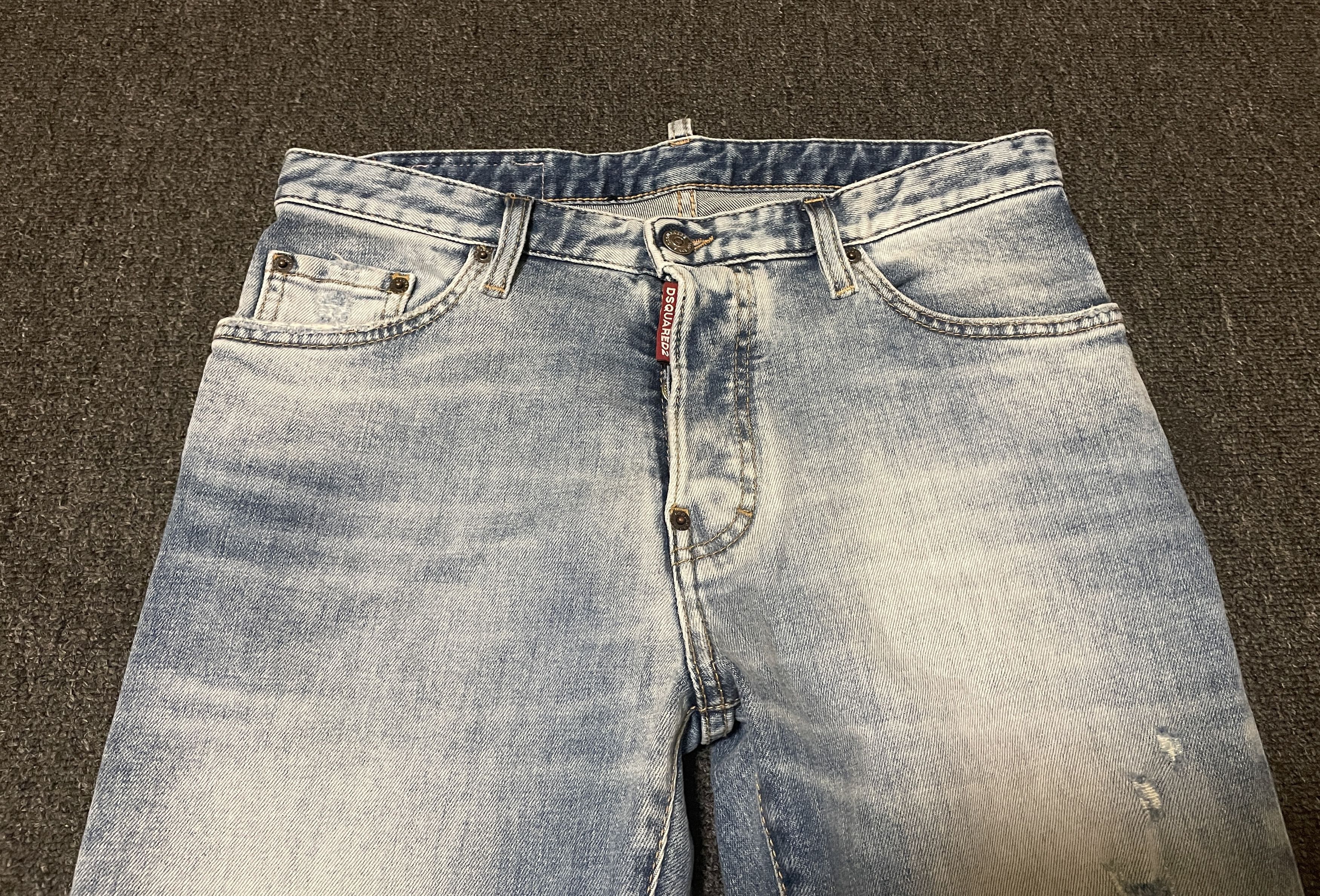 Dsquared2 Dsquared2 Mens Double Knee Destroyed flared Jeans Size 44/30 Size US 28 / EU 44 - 5 Thumbnail