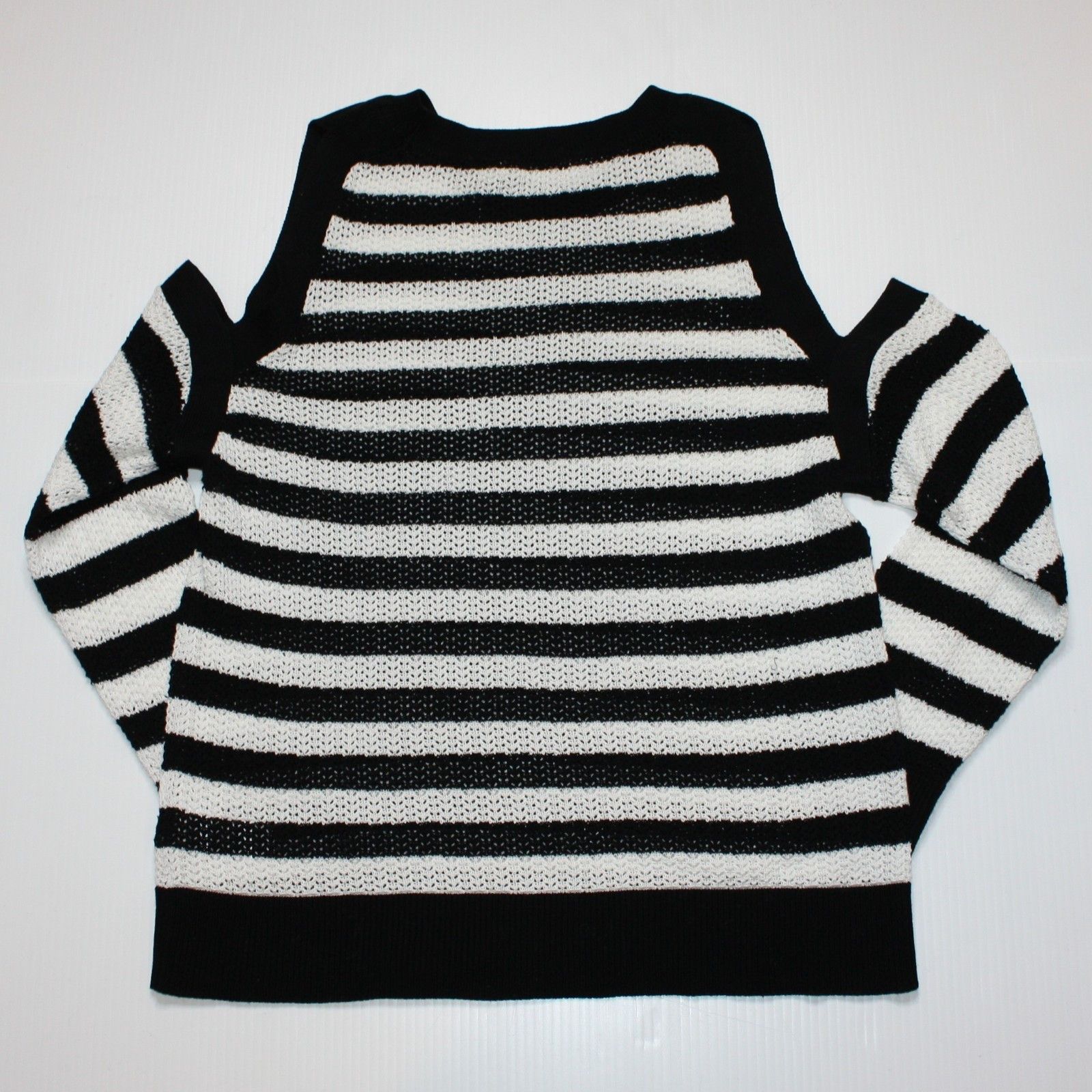 Rag & Bone Tracey Cold-Shoulder Striped Sweater NWOT $231 Size M / US 6-8 / IT 42-44 - 11 Thumbnail