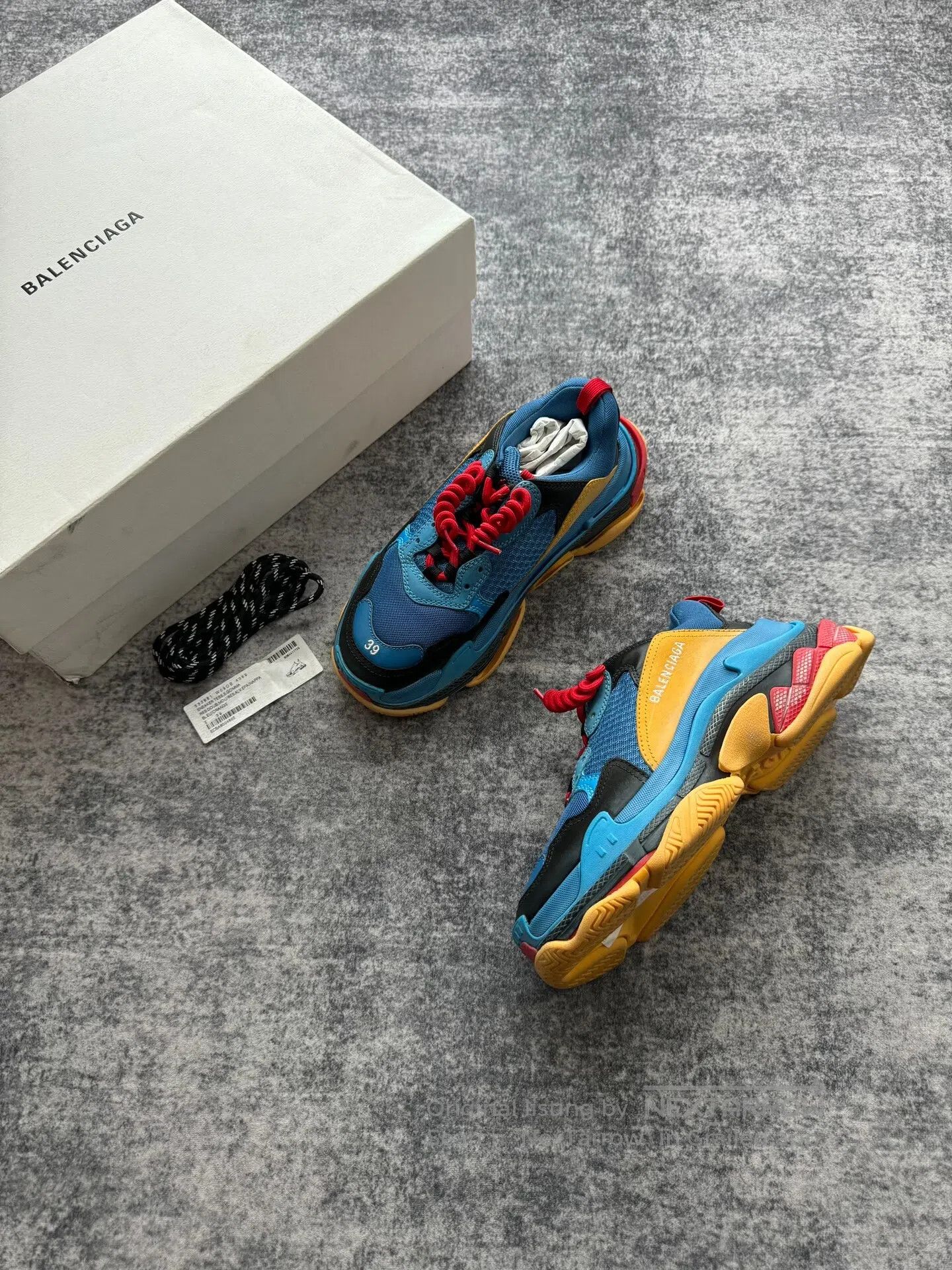 Balenciaga Balenciaga Blue Balenciaga Triple S Dad Shoes| Size US 8.5 / IT 38.5 - 1 Thumbnail