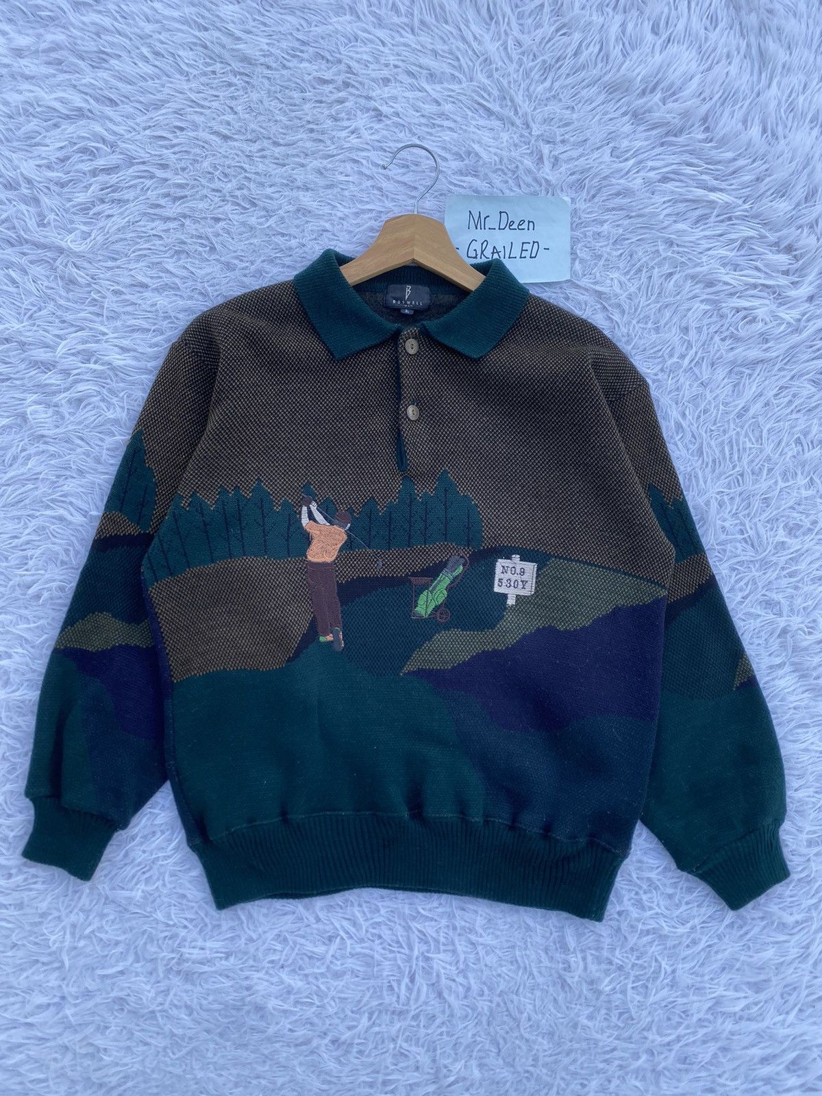 Vintage Rare Vintage Boswell Men Golf Sweater Size US M / EU 48-50 / 2 - 1 Thumbnail