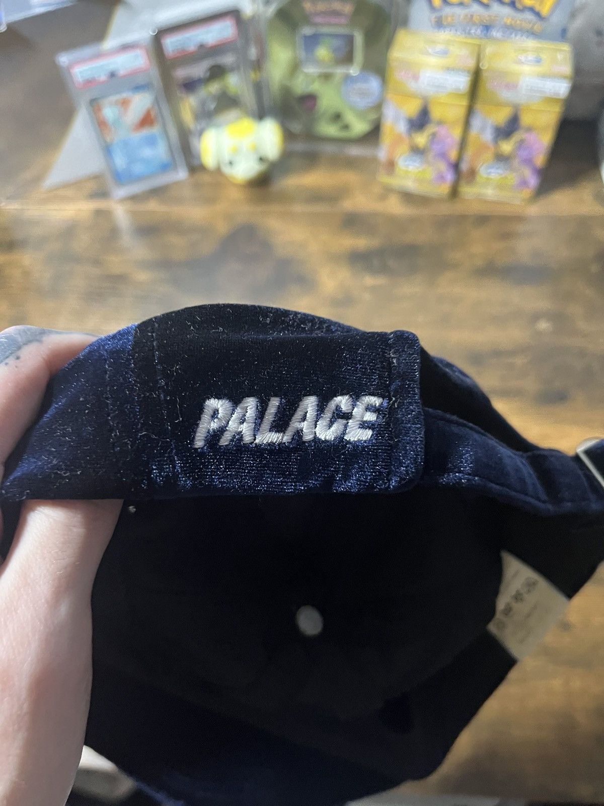 Palace Palace velvet hat blue Size ONE SIZE - 3 Thumbnail