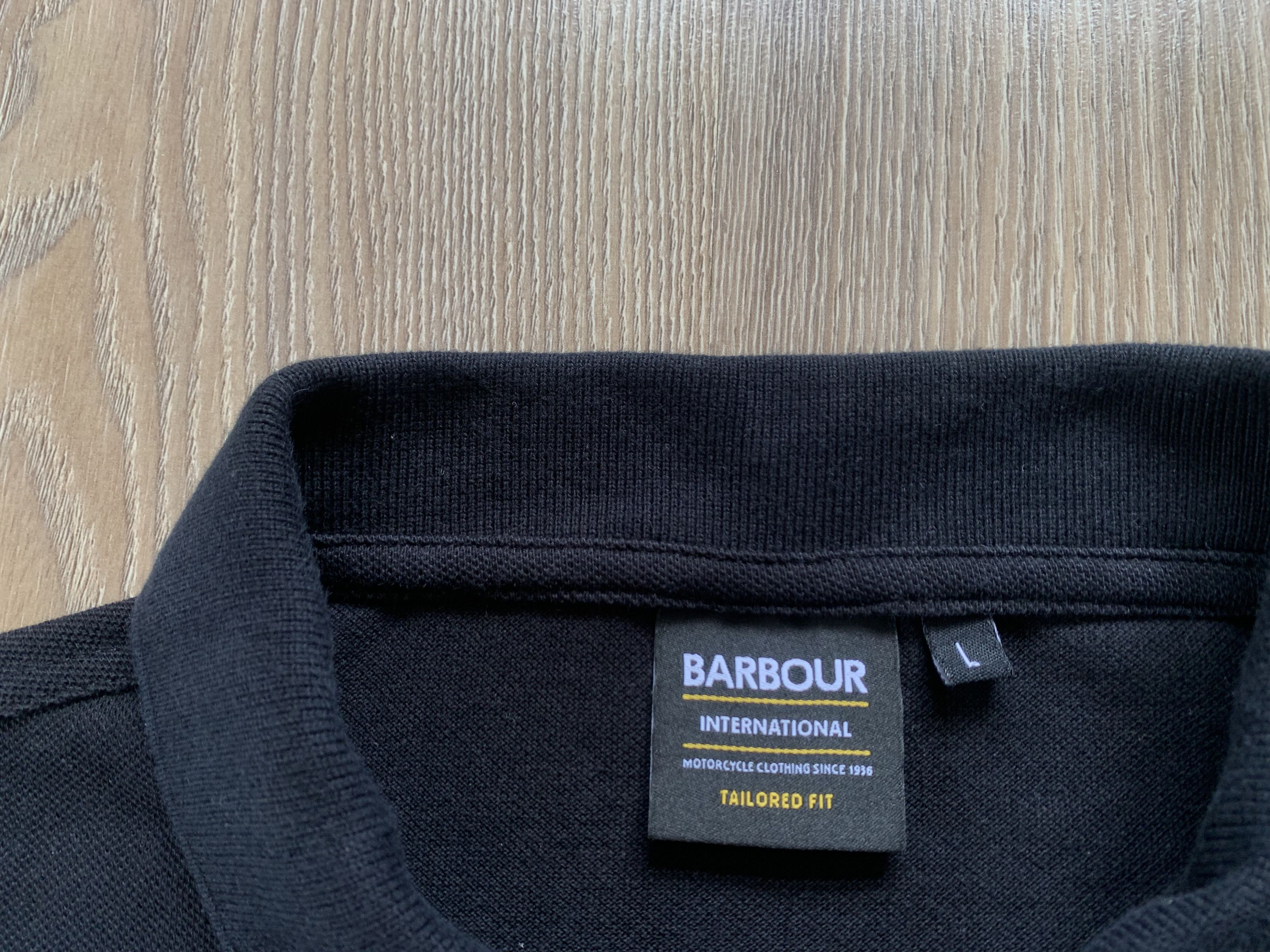 Barbour Mens Barbour International Formula Polo Cotton Black Size US L / EU 52-54 / 3 - 7 Thumbnail