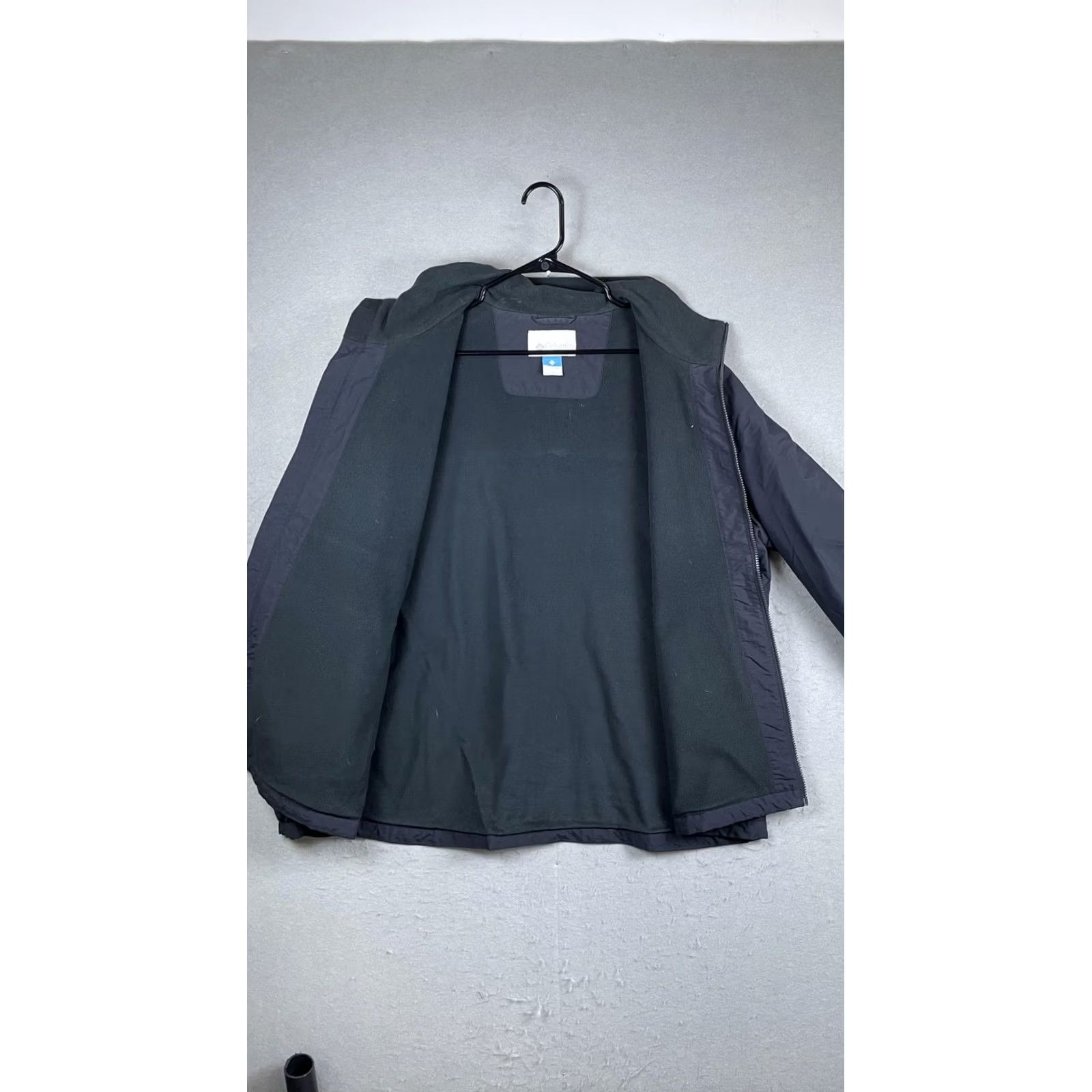 Vintage Columbia Jacket Mens XL Black Fleece Lined Full Zip Windbreaker Hiking Outdoor Size US XL / EU 56 / 4 - 6 Thumbnail