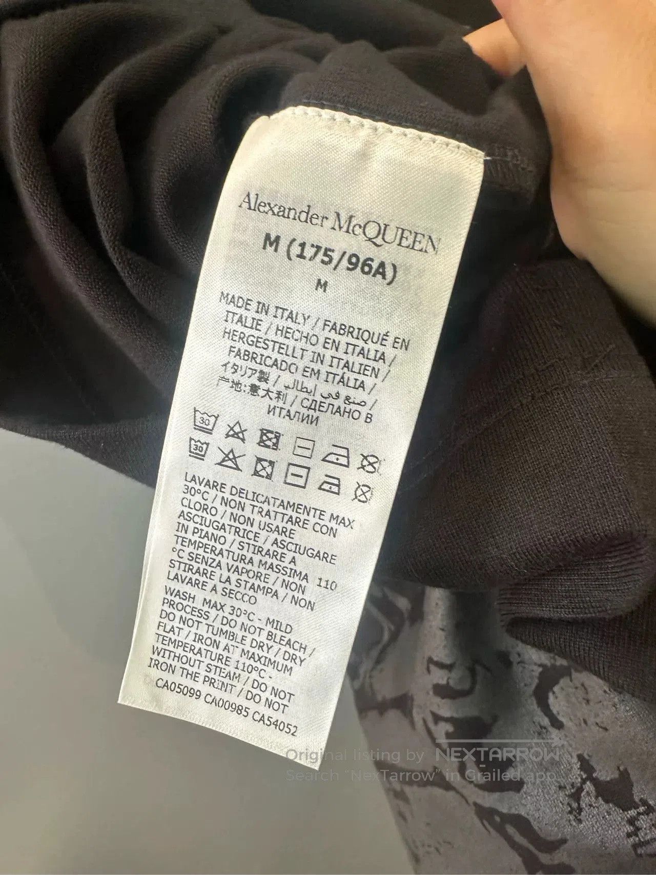 Alexander McQueen Alexander McQueen Men's Short Sleeve T. Size US M / EU 48-50 / 2 - 3 Thumbnail