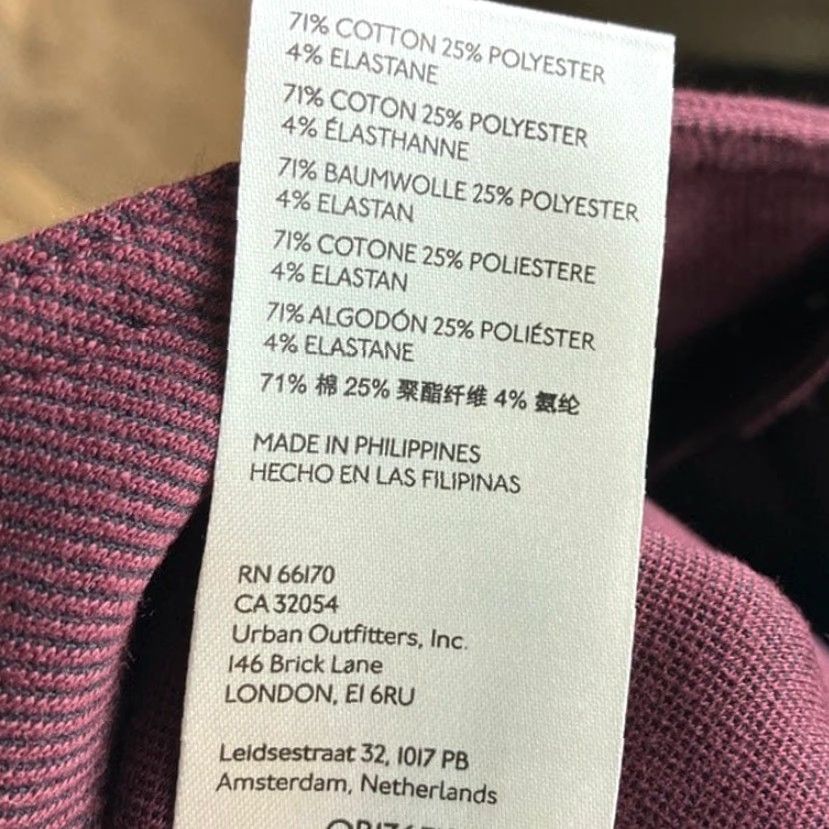 Anthropologie Maeve By Anthropologie Womens Pants Plum Seam Split Hem Skinny Stretch 14 Size 36" / US 14 / IT 50 - 5 Thumbnail