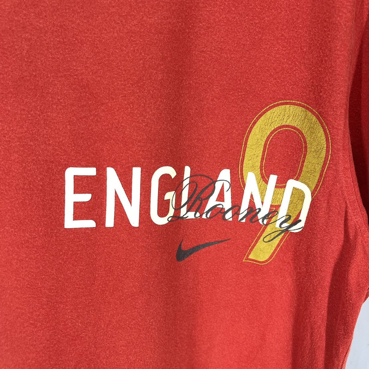 Nike Y2K Vintage NIKE ROONEY ENGLAND Crew Neck T Shirt #1490/AY Size US M / EU 48-50 / 2 - 4 Thumbnail