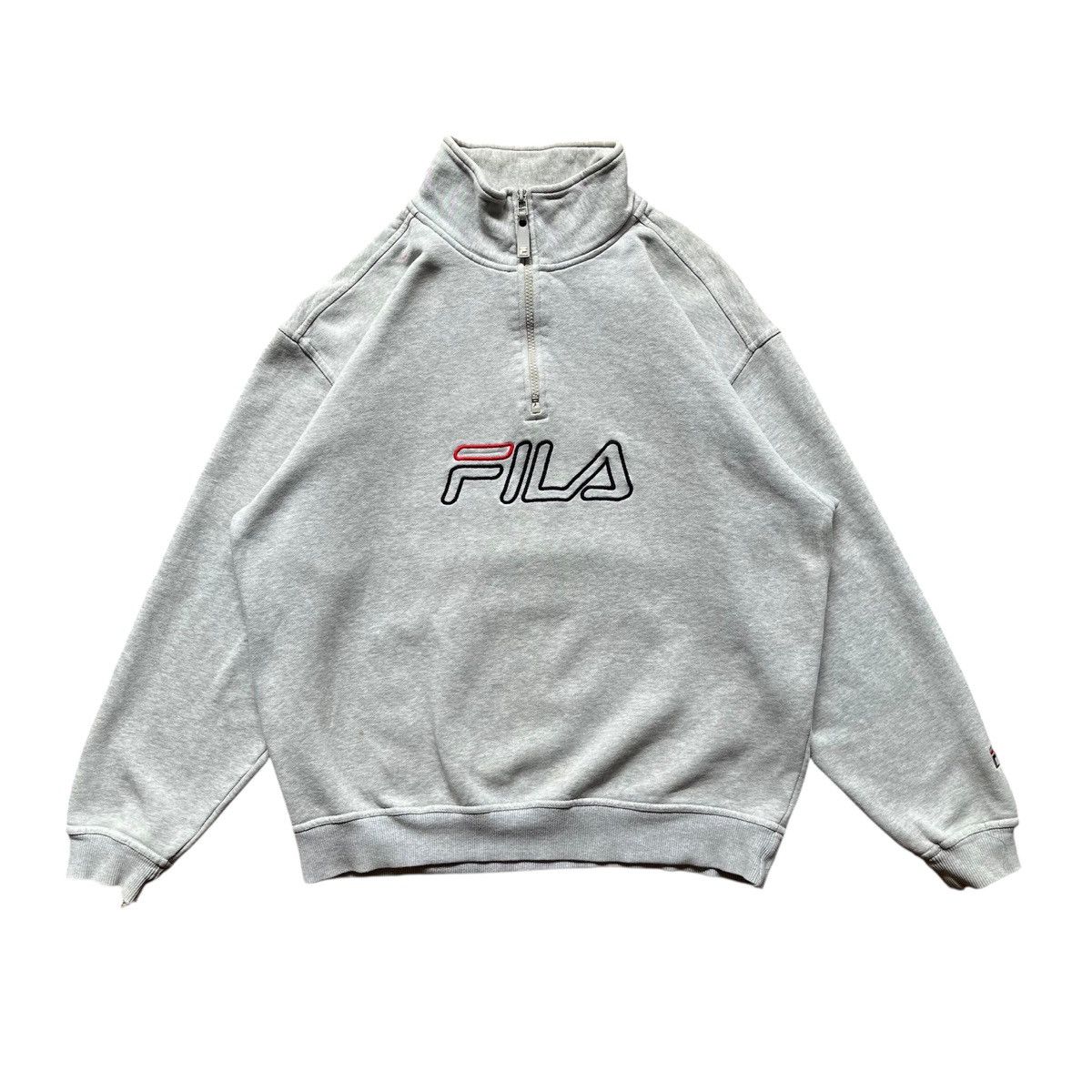 Vintage Vintage Fila Half Zipper Sweater Size US L / EU 52-54 / 3 - 1 Thumbnail