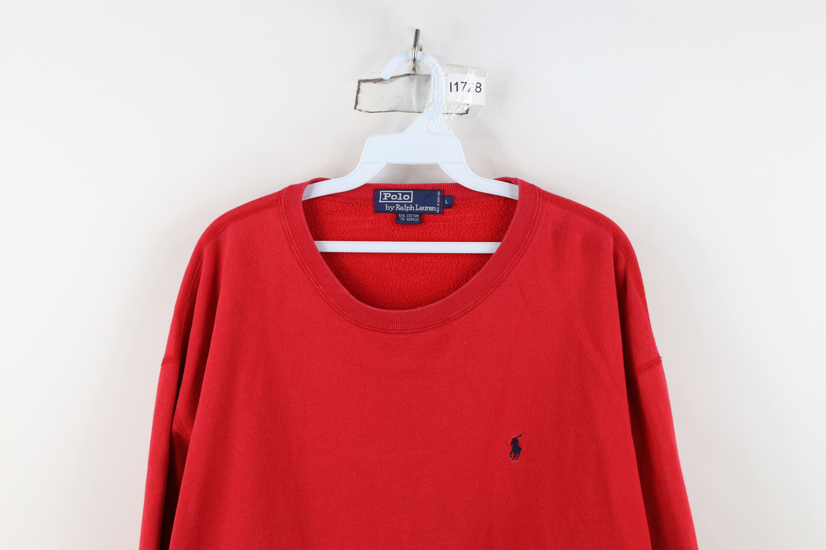 Ralph Lauren Vintage 90s Ralph Lauren Faded Crewneck Sweatshirt Red Size US L / EU 52-54 / 3 - 2 Thumbnail