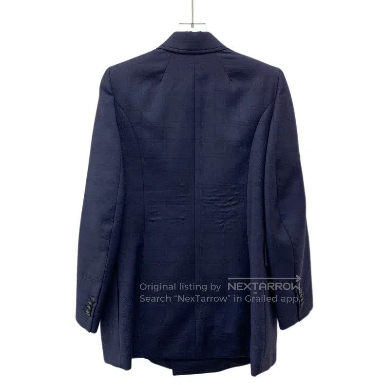 Balenciaga Balenciaga Dark Blue Wool Reversible Double Breasted Long Size XXS / US 00 / IT 34 - 2 Thumbnail