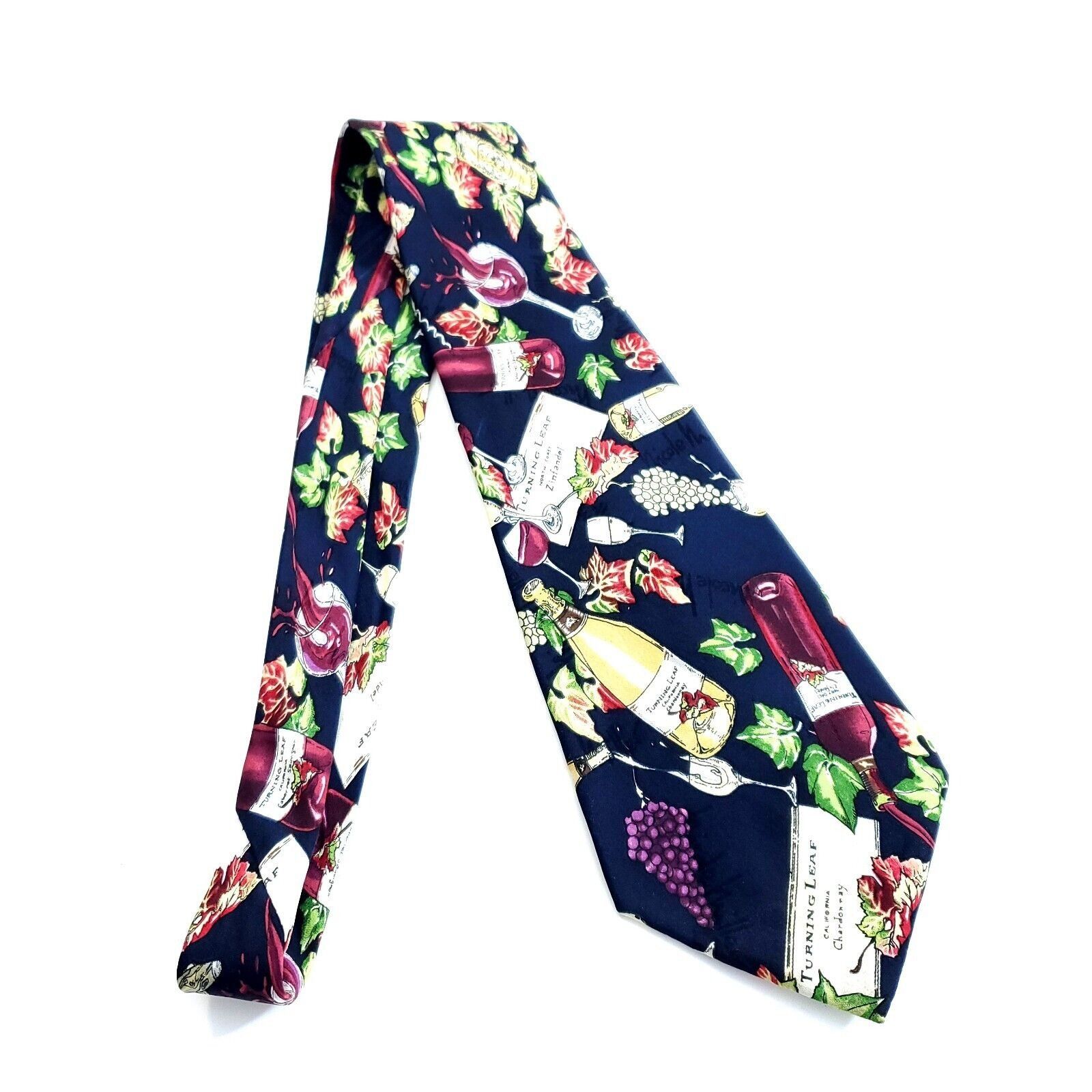 Nicole Miller Nicole Miller Turning Leaf Vintage Blue Wine Jacquard Wide P Size ONE SIZE - 6 Thumbnail
